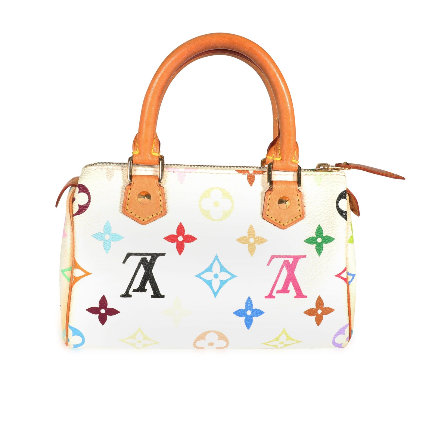 Louis Vuitton Louis Vuitton x Takashi Murakami White Monogram Multicolore Mini Speedy HL Bag