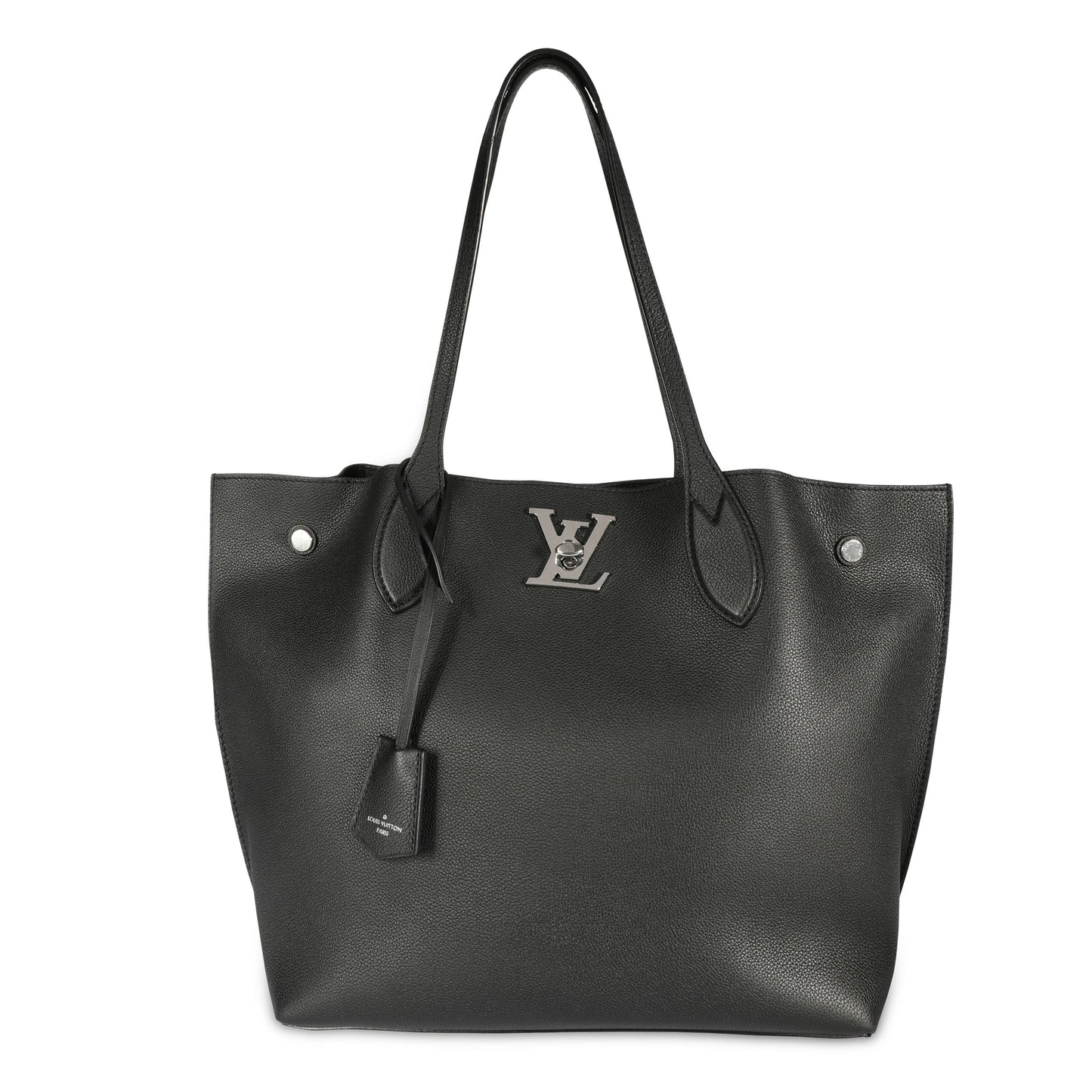 Louis Vuitton Louis Vuitton Black Calfskin Lockme Go Tote