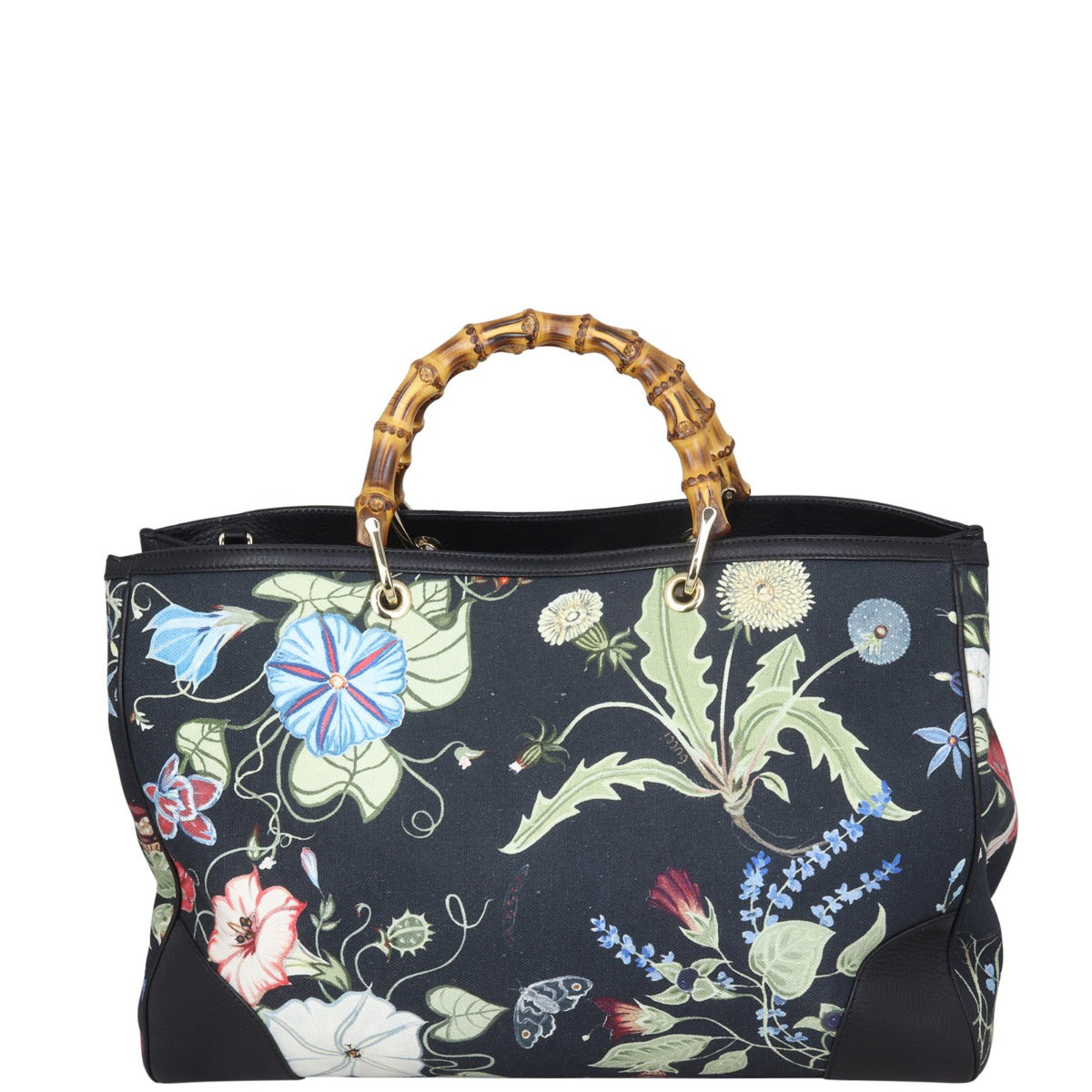 Gucci Flora Knight Bamboo Shopper Tote Large