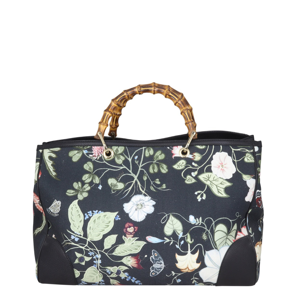 Gucci Flora Knight Bamboo Shopper Tote Large