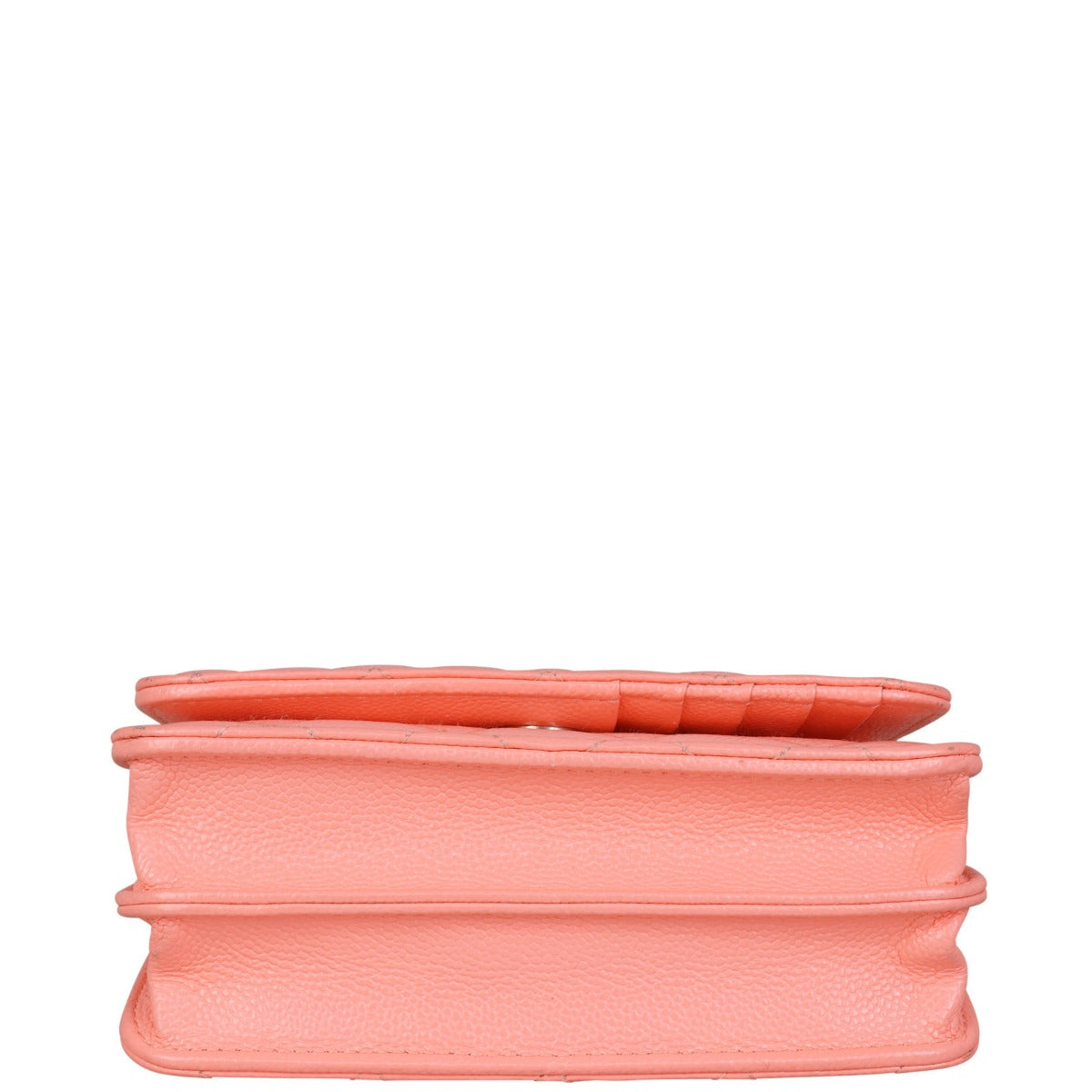 Chanel Mini Wallet on Chain | Bright Coral Pink