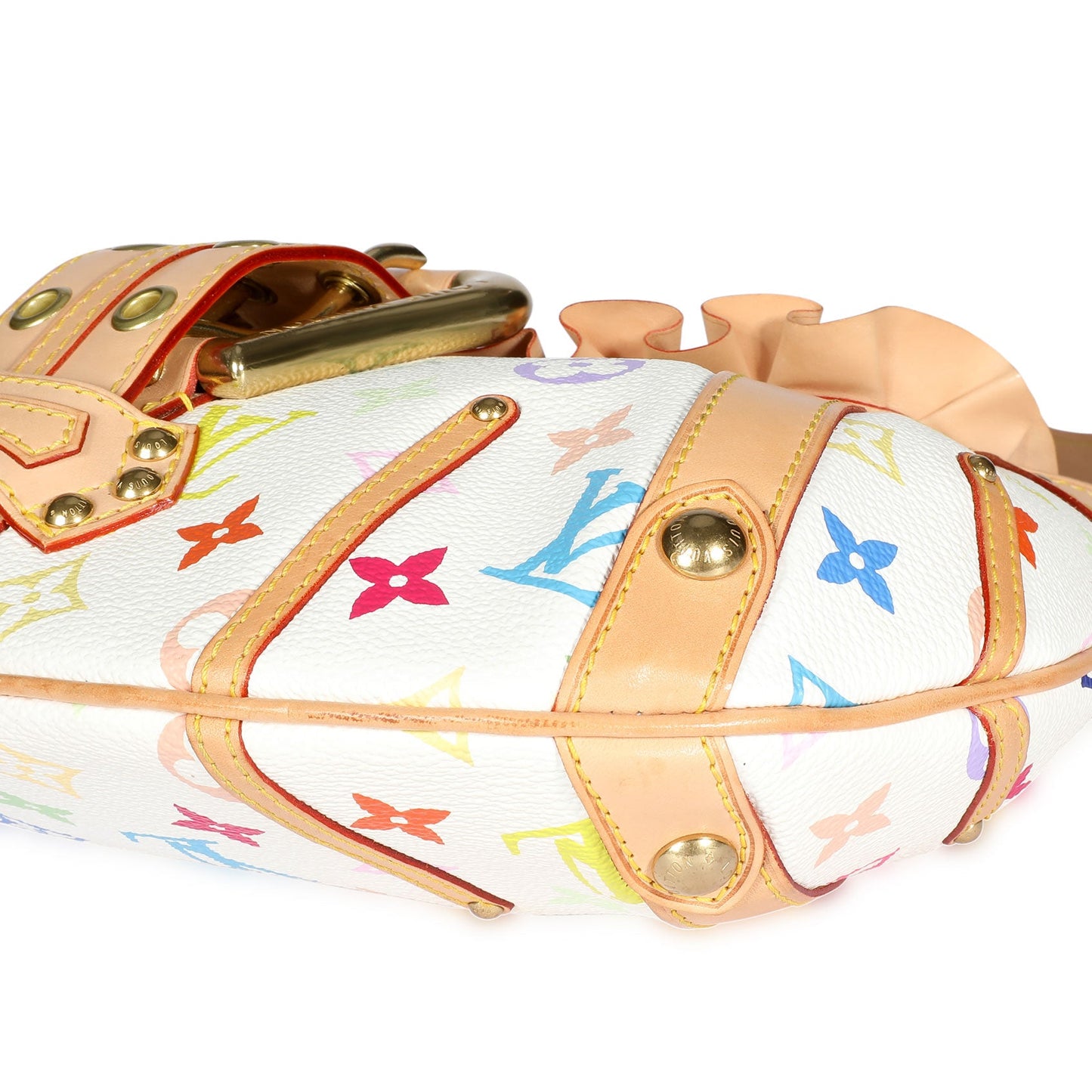 Louis Vuitton Louis Vuitton x Takashi Murakami White Monogram Multicolore Leonor Bag