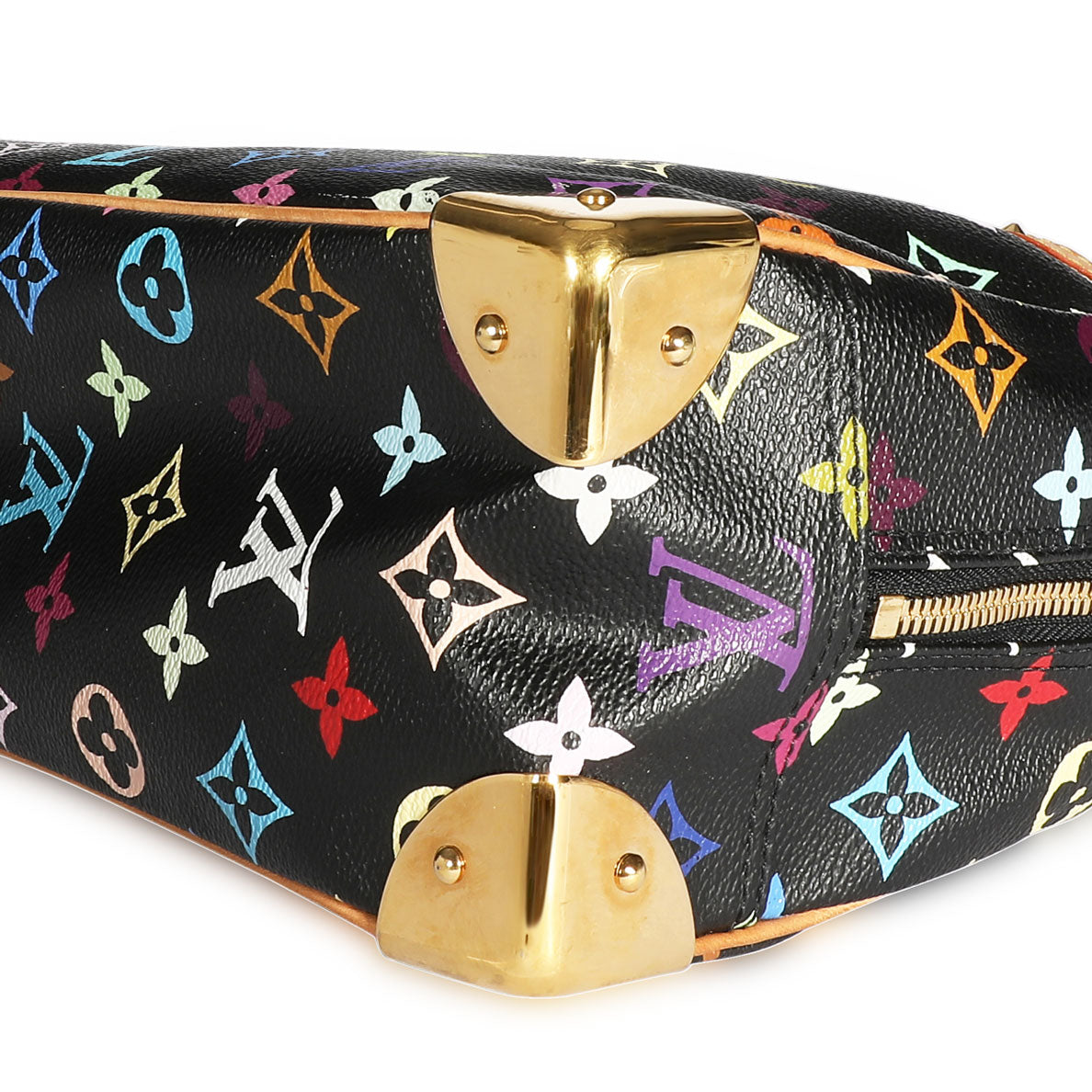 Louis Vuitton Louis Vuitton x Takashi Murakami Black Monogram Multicolore Trouville