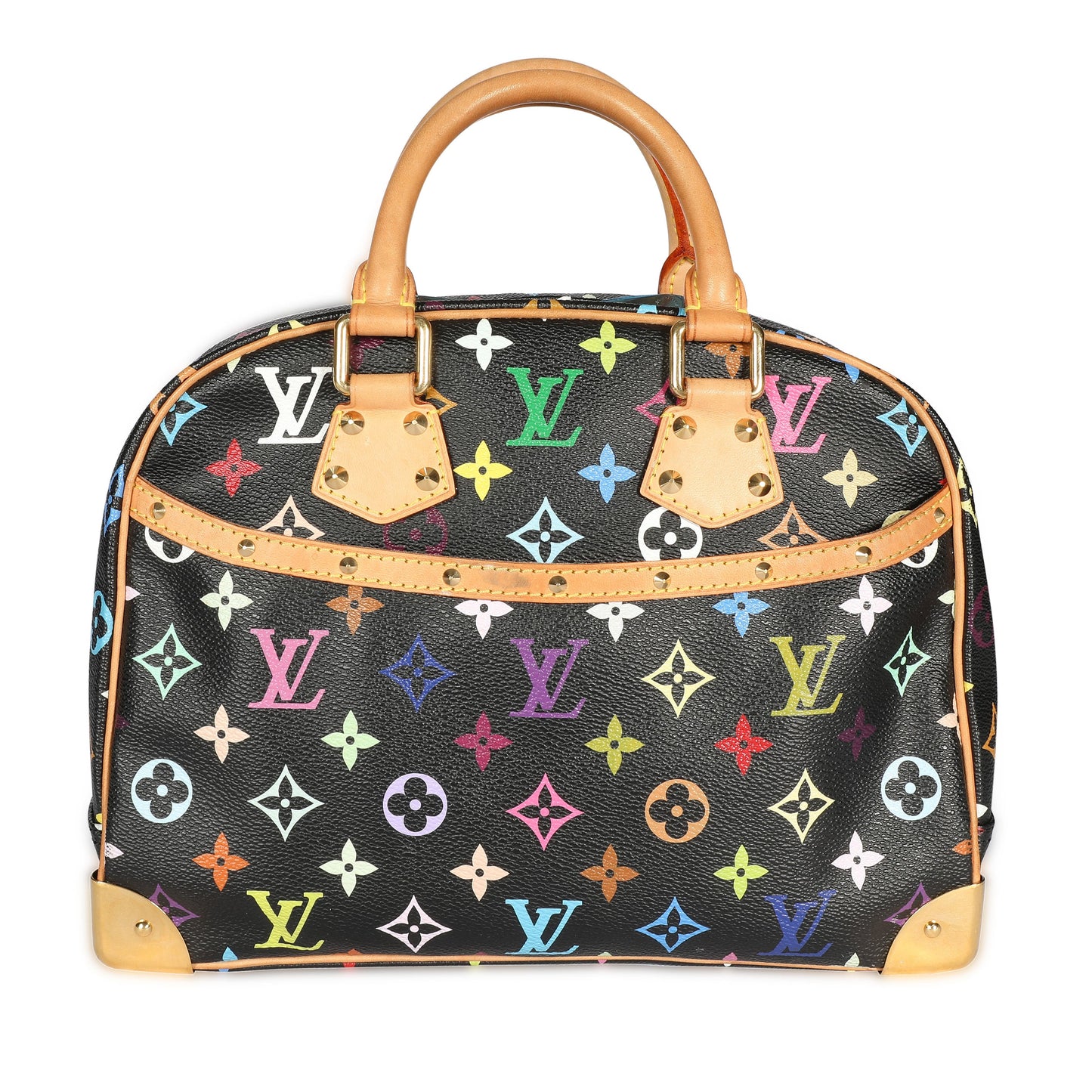 Louis Vuitton Louis Vuitton x Takashi Murakami Black Monogram Multicolore Trouville