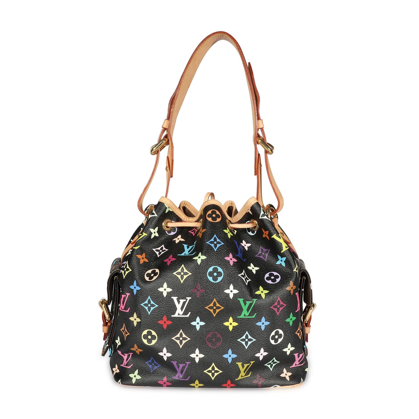 Louis Vuitton Louis Vuitton x Takashi Murakami Black Monogram Multicolore Noé Bag