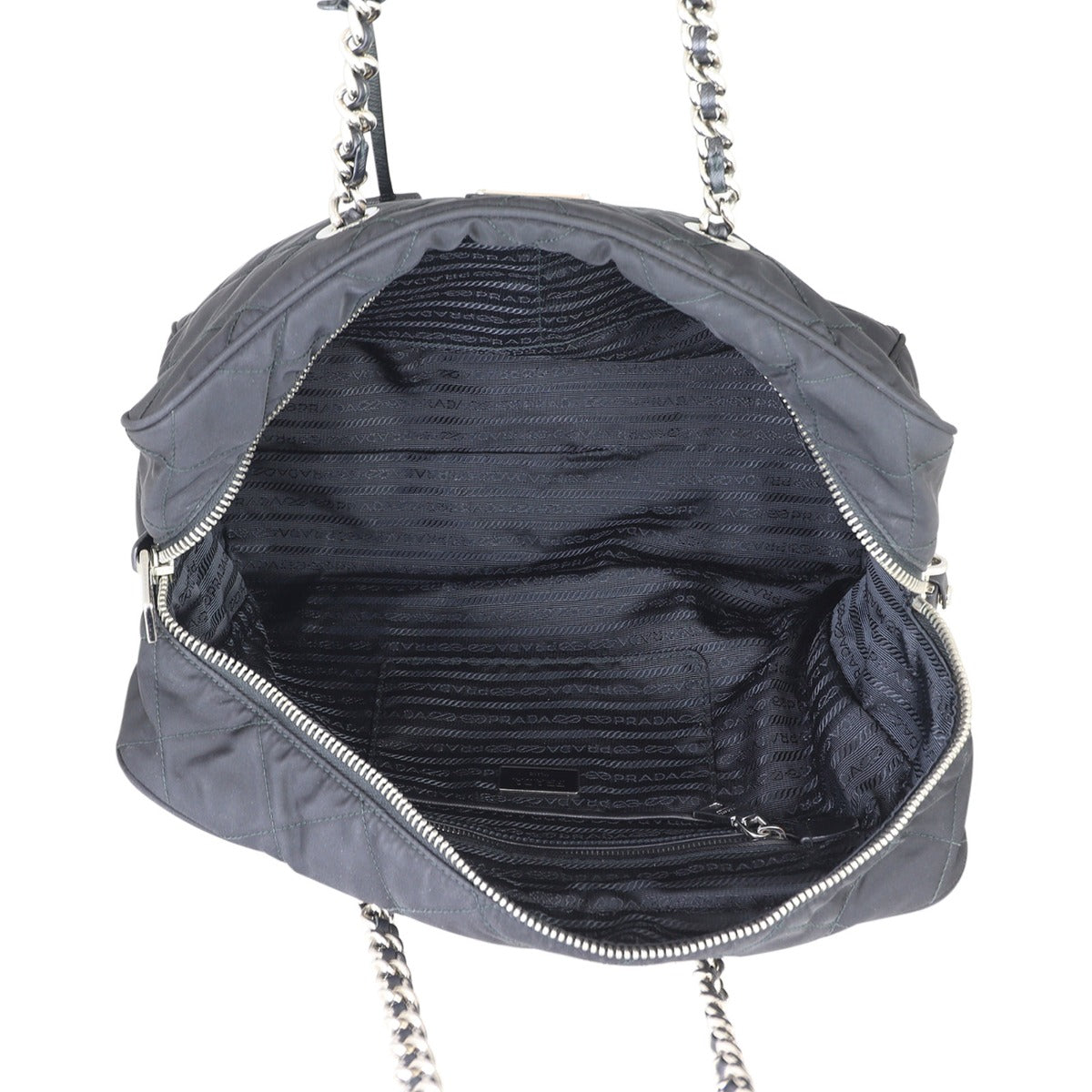 Prada Tessuto Quilted Bowling Bag