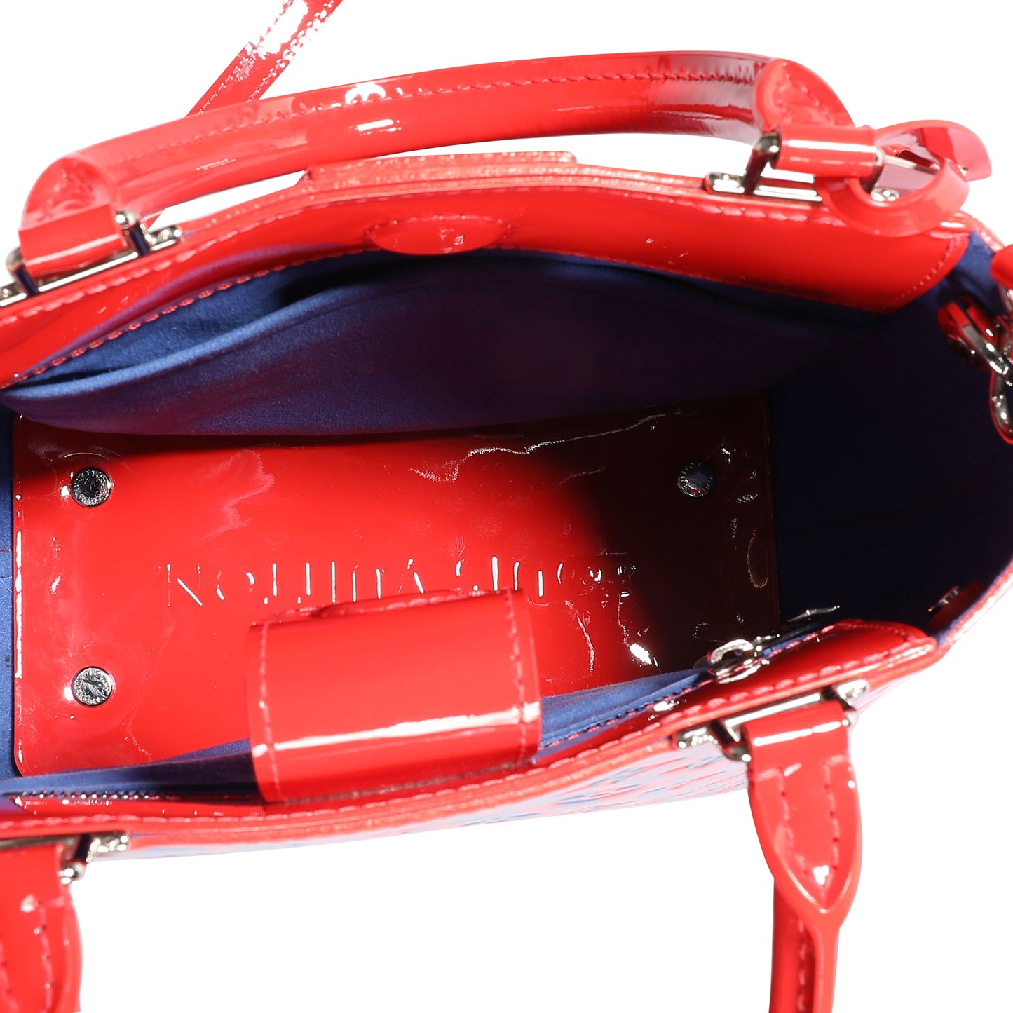 Louis Vuitton Louis Vuitton Limited Edition Red & Blue Vernis Jungle Dots Tote