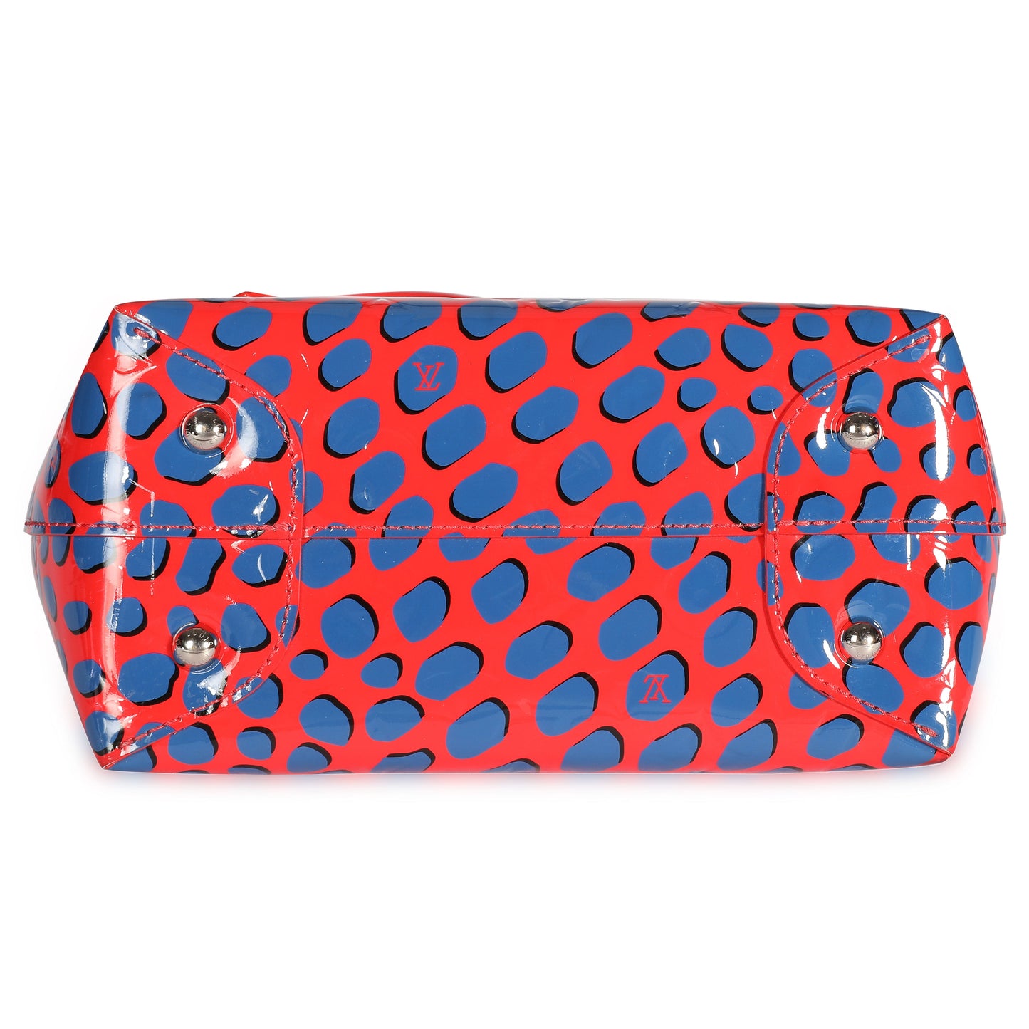 Louis Vuitton Louis Vuitton Limited Edition Red & Blue Vernis Jungle Dots Tote