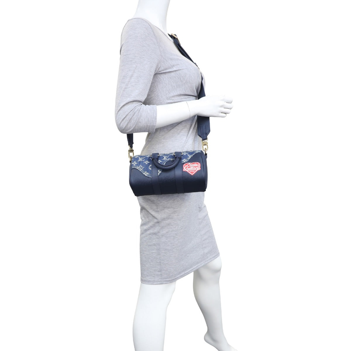 Louis Vuitton Keepall XS Monogram Denim Drip