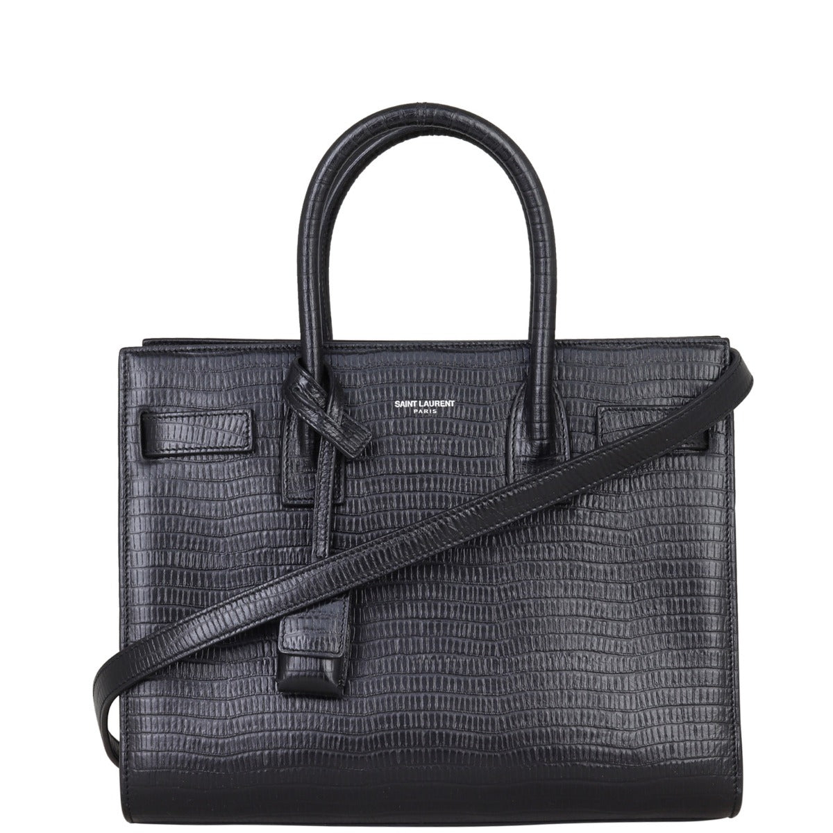 Saint Laurent Sac de Jour Baby Lizard Embossed