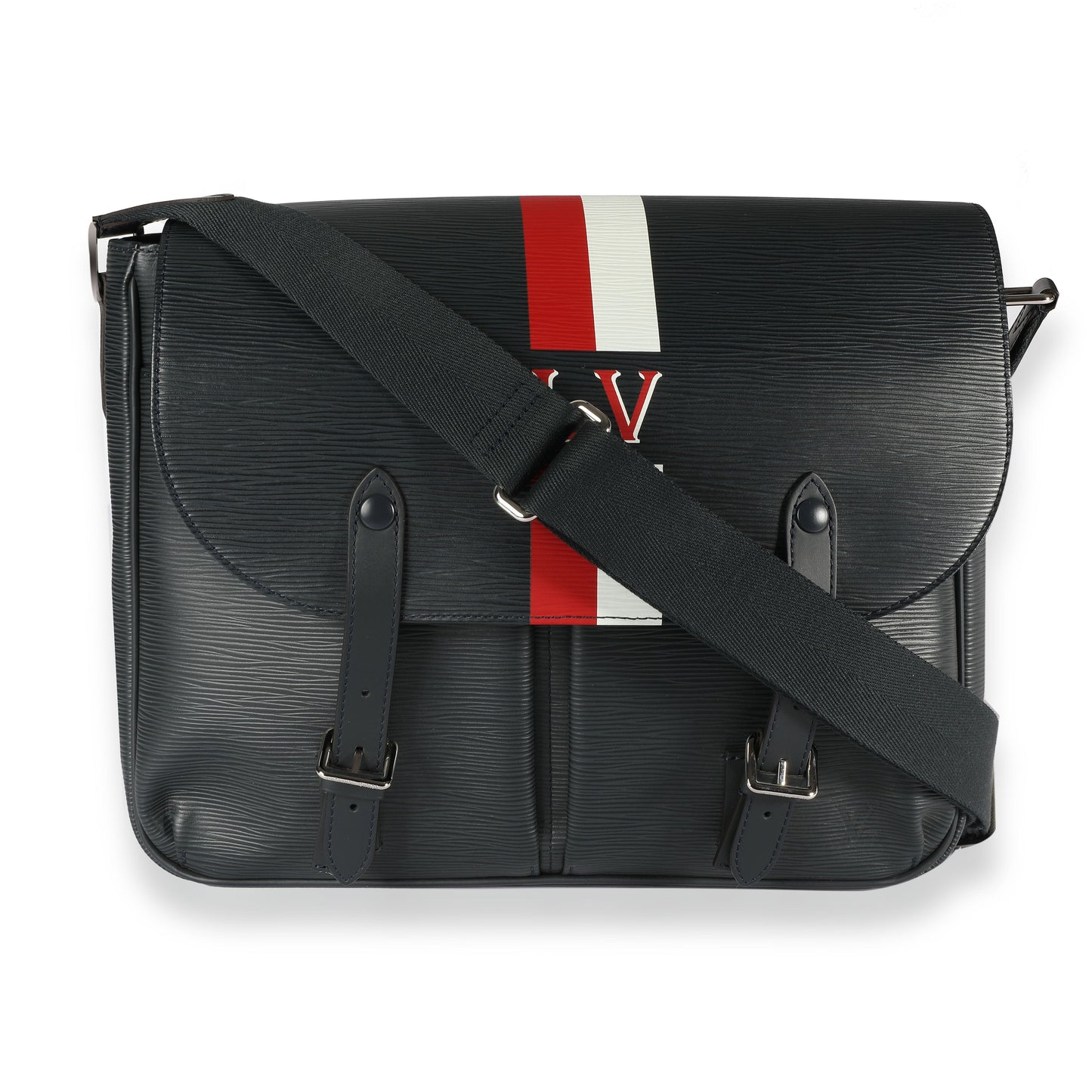 Louis Vuitton Louis Vuitton Navy Epi Leather Christopher Messenger Bag