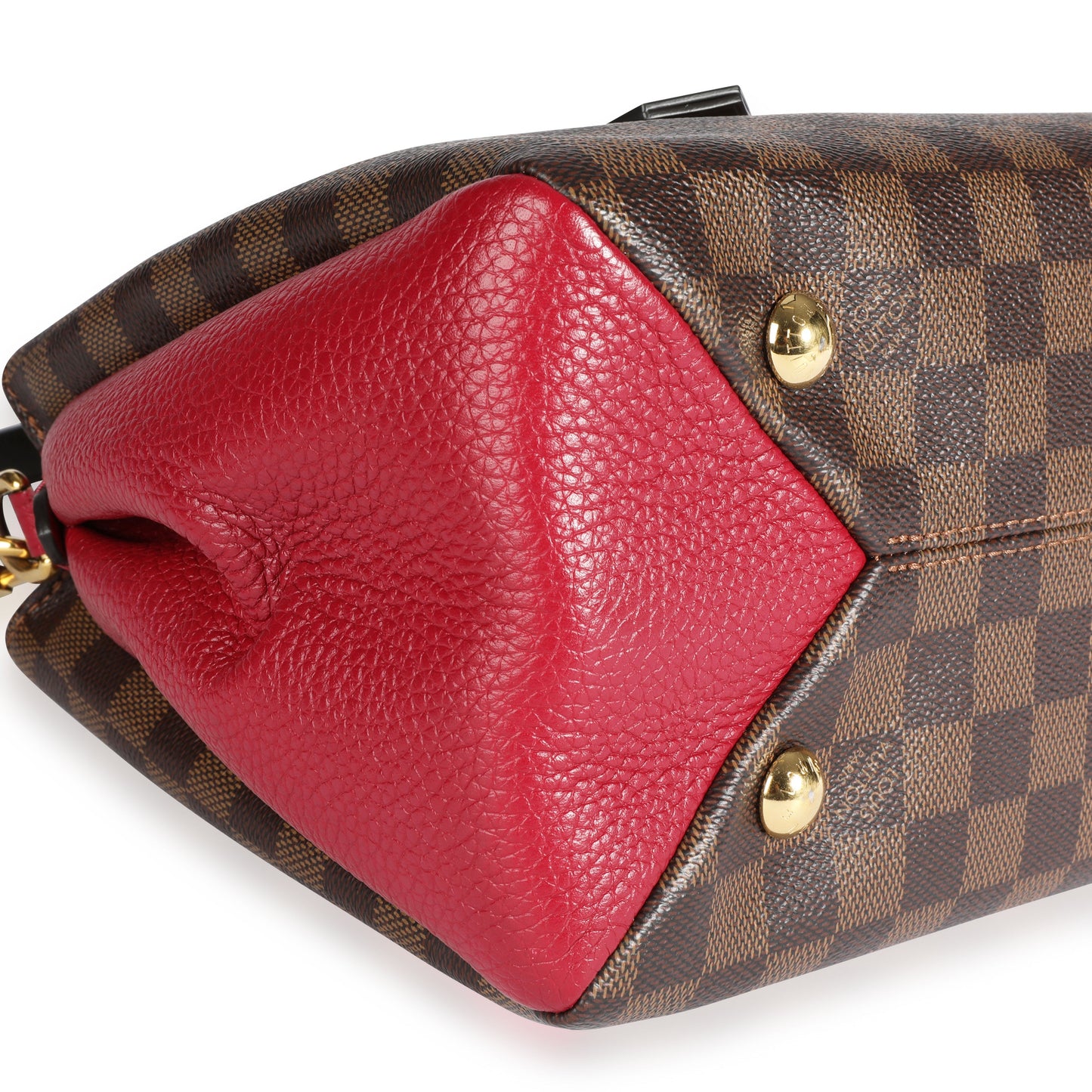 Louis Vuitton Louis Vuitton Damier Ebene & Bordeaux Taurillon Leather Brittany Bag