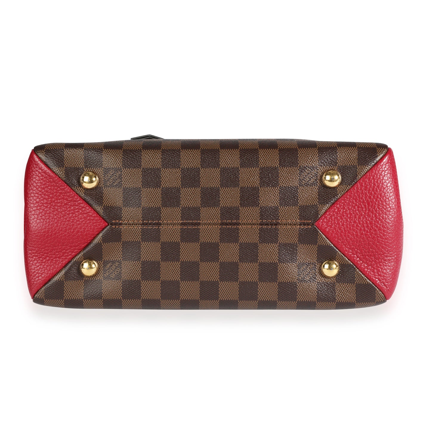 Louis Vuitton Louis Vuitton Damier Ebene & Bordeaux Taurillon Leather Brittany Bag