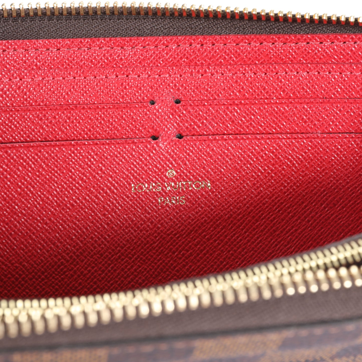 Louis Vuitton Louis Vuitton Damier Ebene & Cherry Clémence Wallet