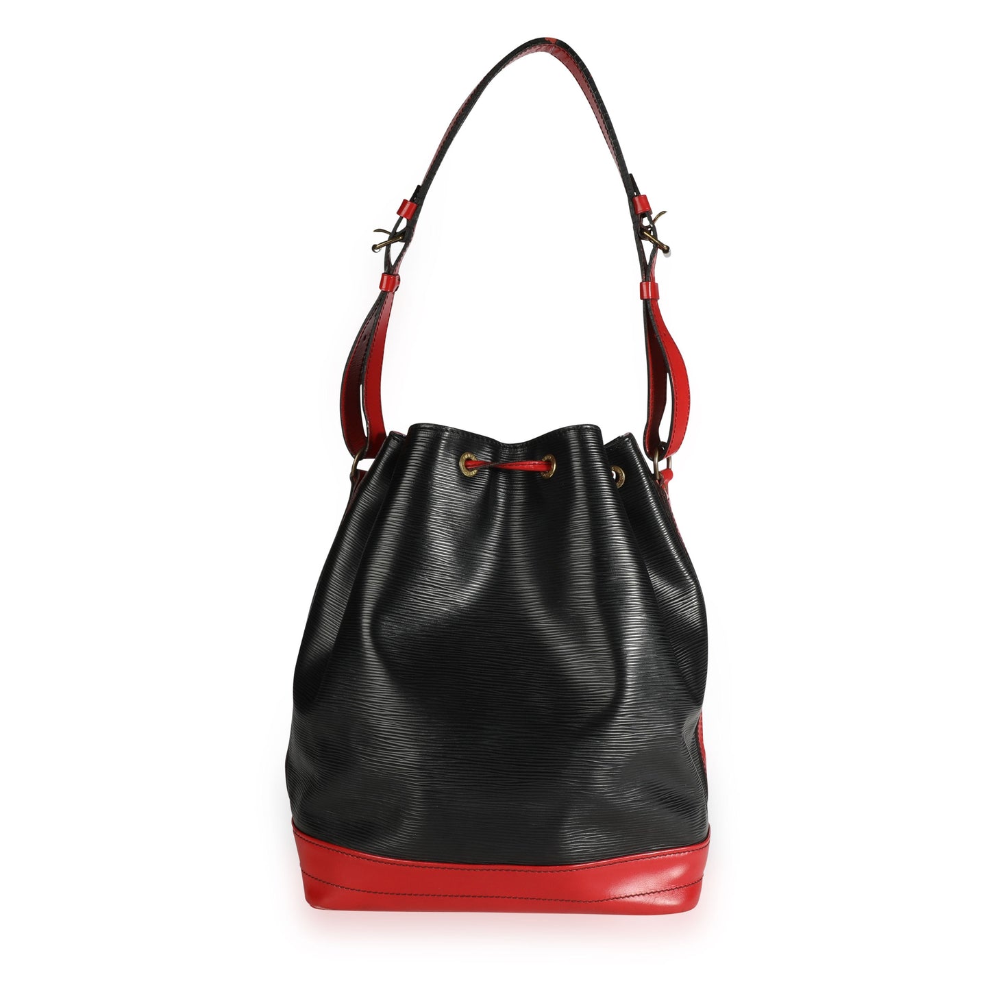 Louis Vuitton Louis Vuitton Vintage Black & Red Epi Leather Noé Bag