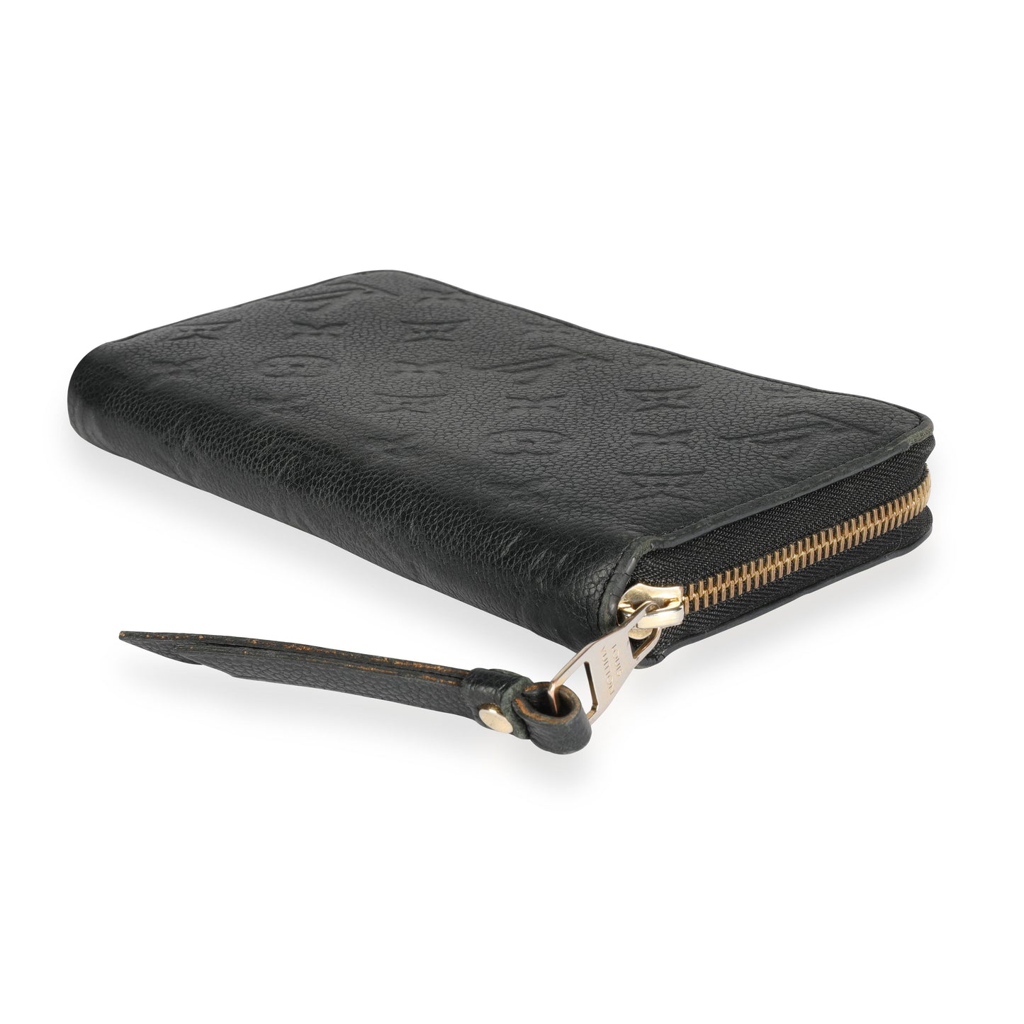 Louis Vuitton Louis Vuitton Black Monogram Empreinte Leather Zippy Wallet