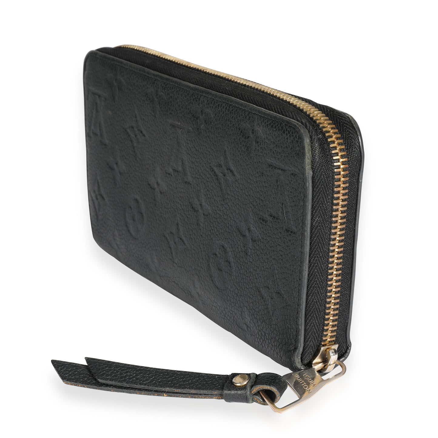 Louis Vuitton Louis Vuitton Black Monogram Empreinte Leather Zippy Wallet