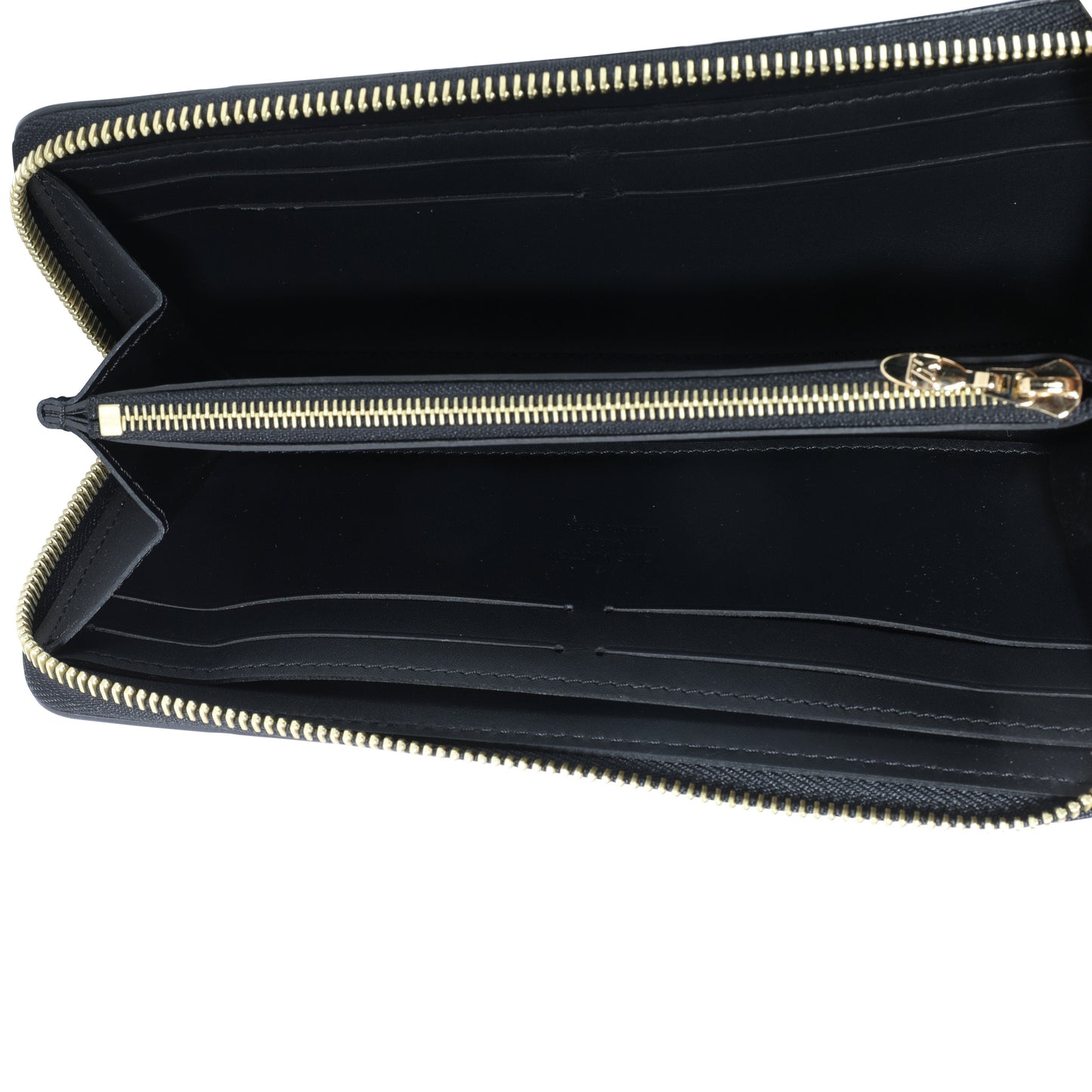 Louis Vuitton Louis Vuitton Black Monogram Vernis Zippy Wallet