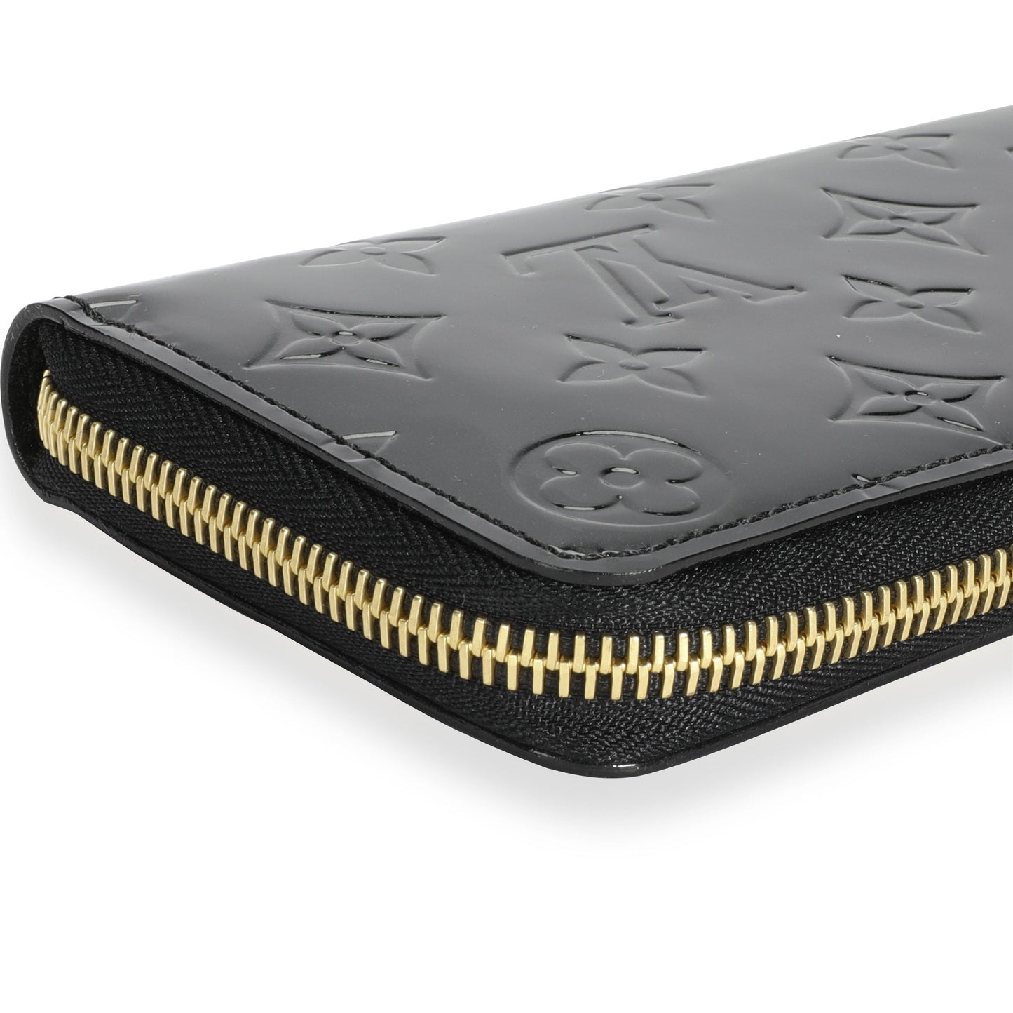 Louis Vuitton Louis Vuitton Black Monogram Vernis Zippy Wallet