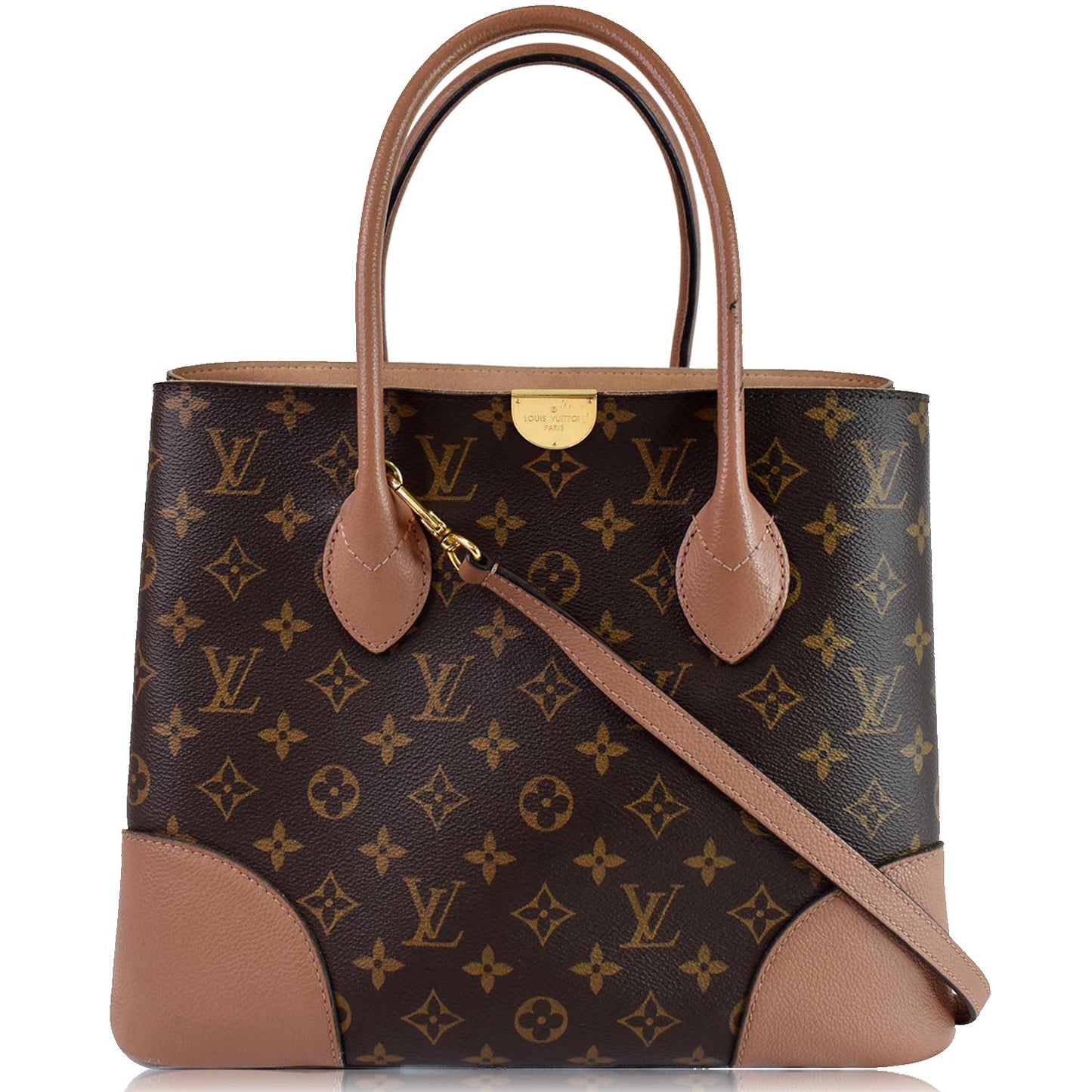 LOUIS VUITTON Flandrin Monogram Canvas Tote Shoulder Bag Brown - 15% OFF