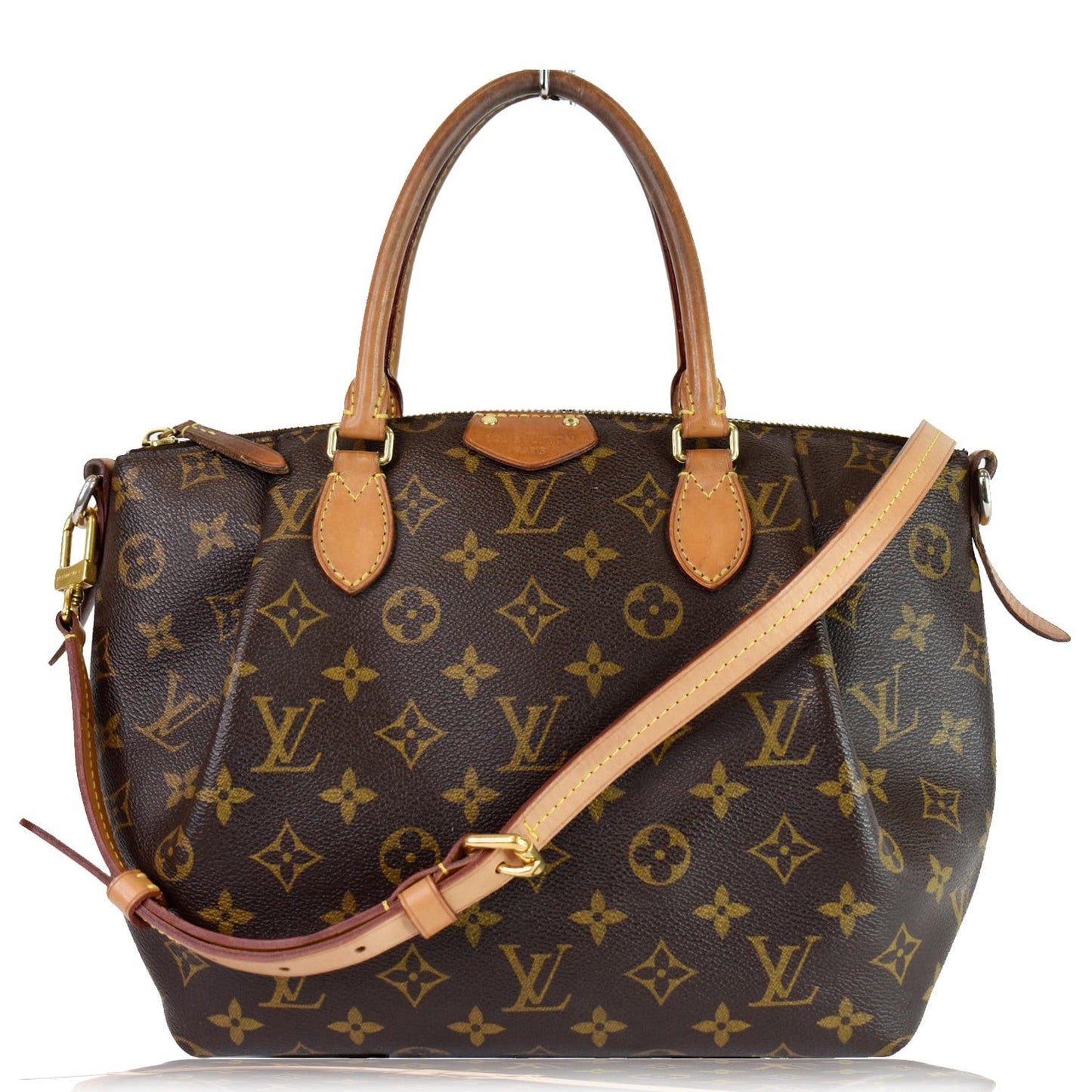 LOUIS VUITTON Turenne PM Monogram Canvas 2 Way Shoulder Bag Brown