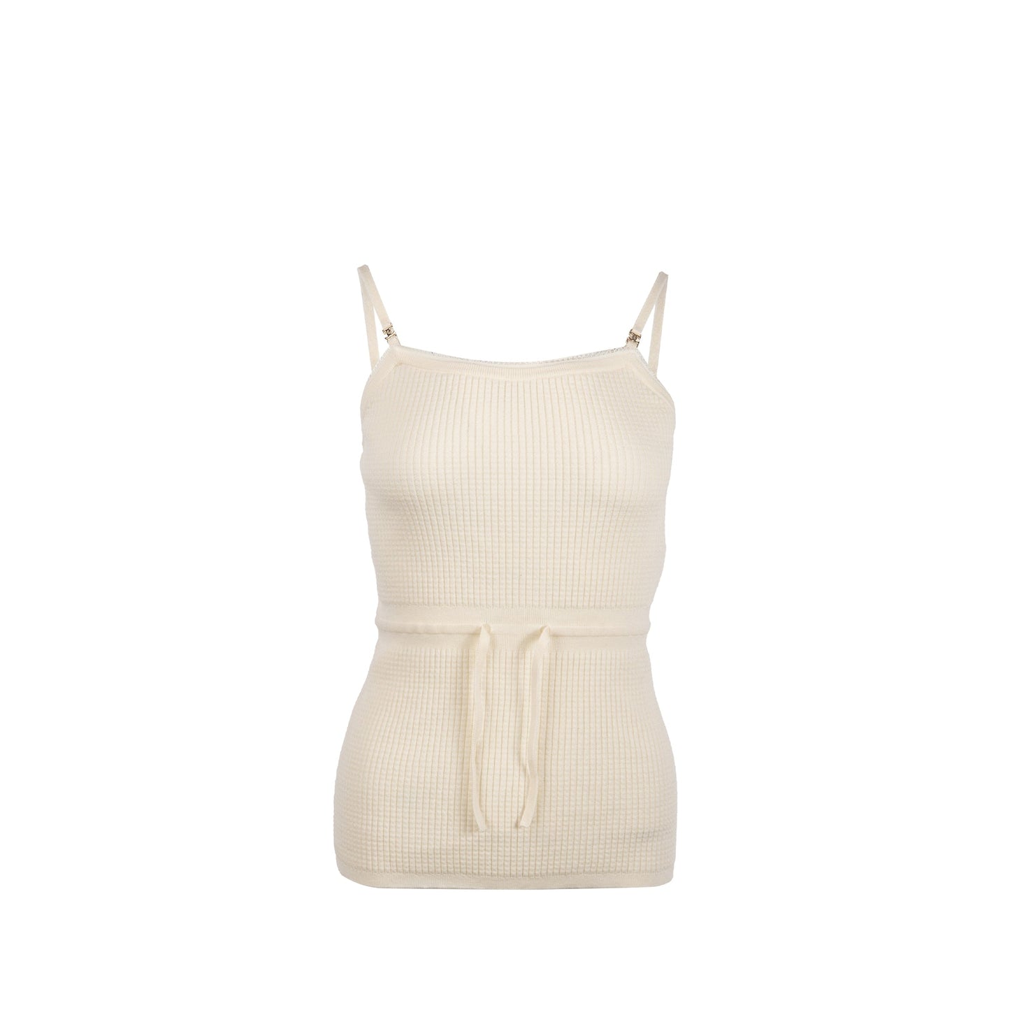 Chanel Size 36 Knit Tank Dress Cotton/Polyamide White