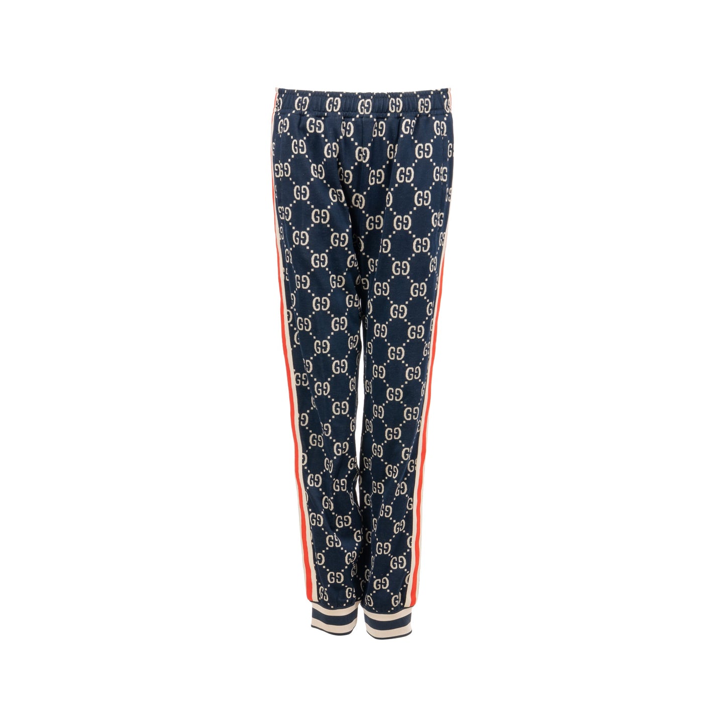 Gucci Size Jacquard Striped Track Pants Cotton Multicoloured