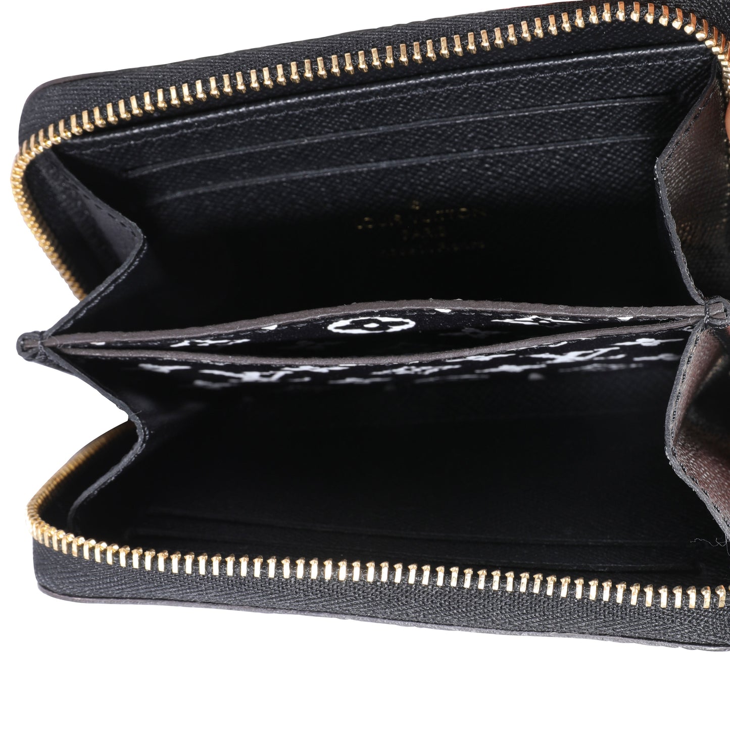 Louis Vuitton Louis Vuitton Black Giant Monogram Jungle Zippy Coin Purse