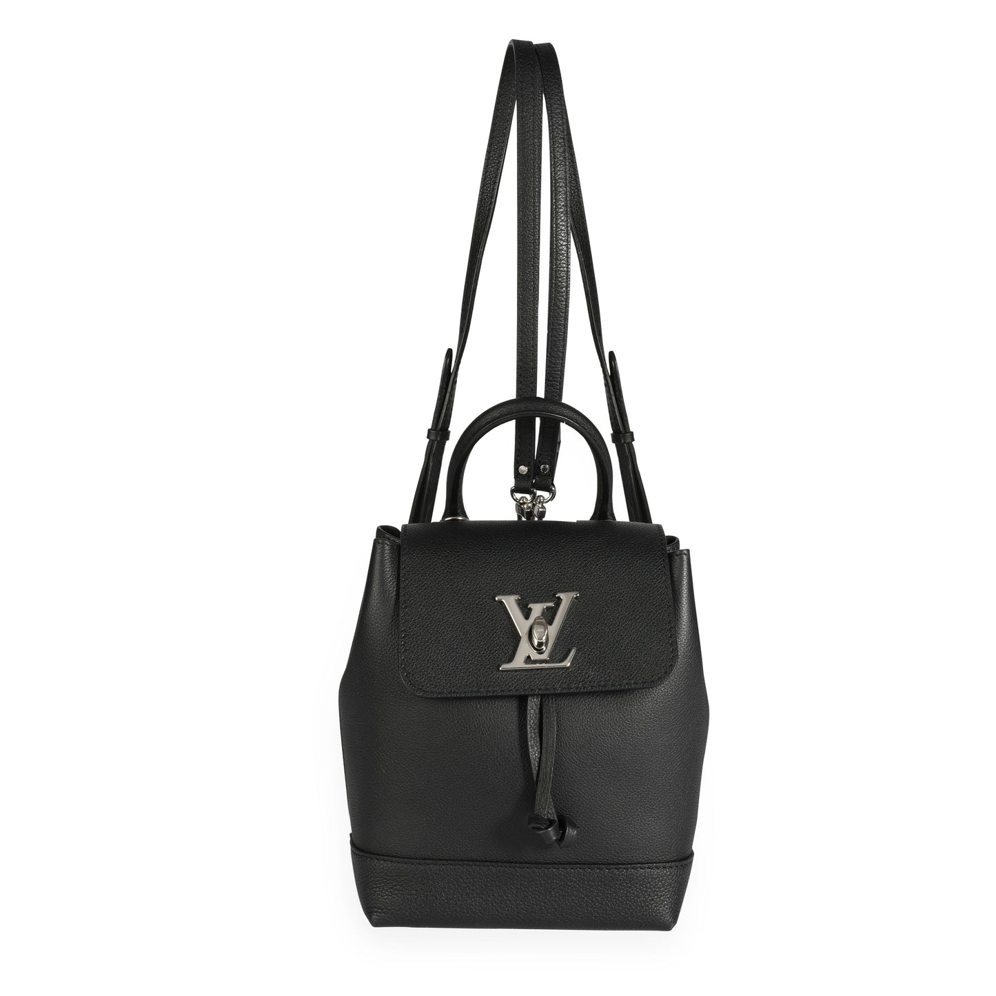 Louis Vuitton Louis Vuitton Black Calfskin Lockme Mini Backpack