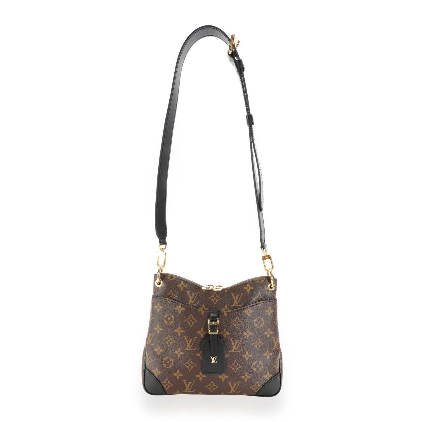 Louis Vuitton Louis Vuitton Monogram Canvas & Black Leather Odéon NM PM Bag