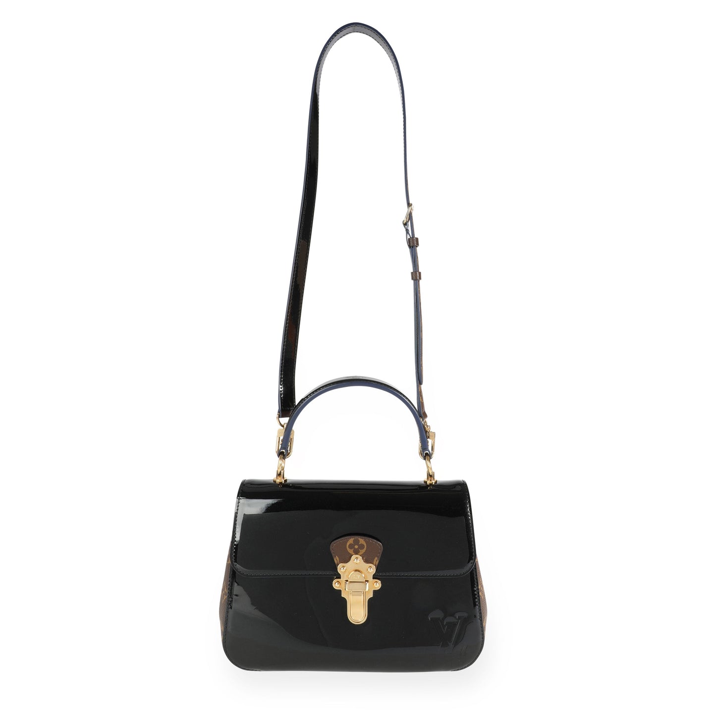 Louis Vuitton Louis Vuitton Black Miroir Vernis & Monogram Canvas Cherrywood PM