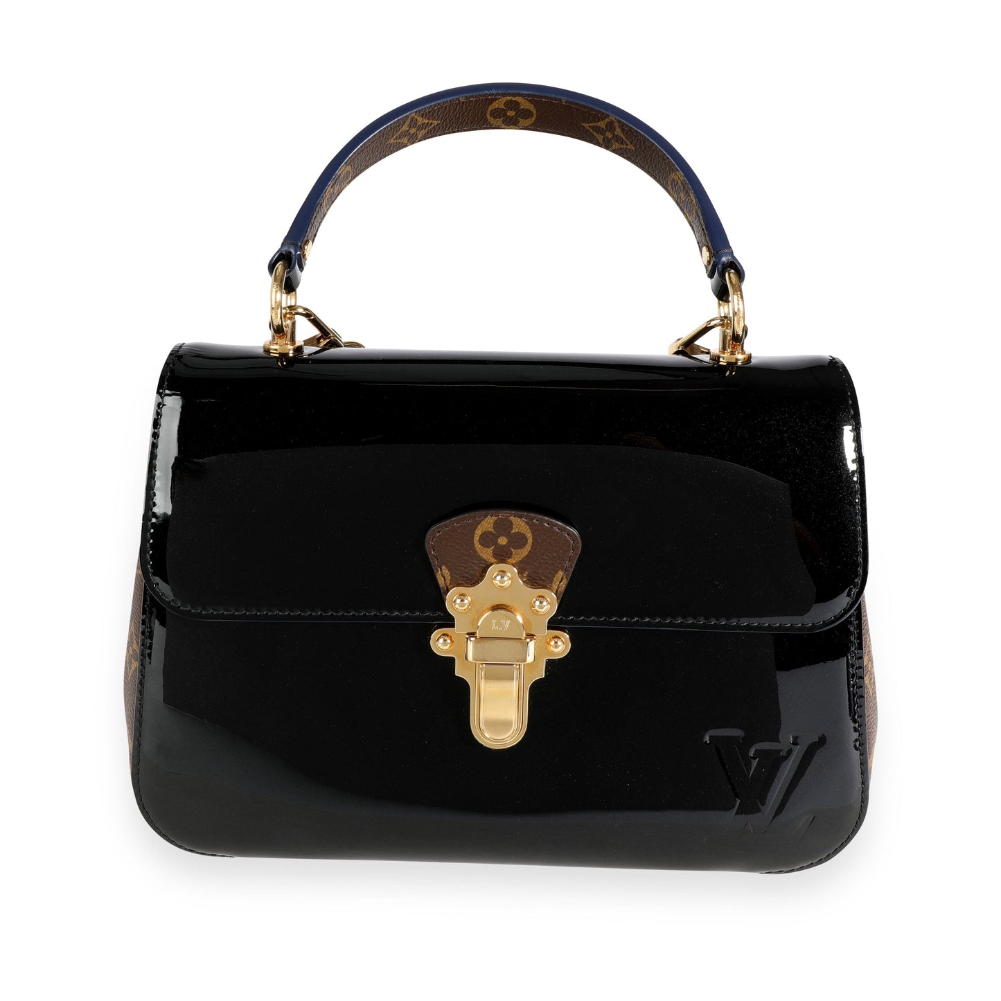 Louis Vuitton Louis Vuitton Black Miroir Vernis & Monogram Canvas Cherrywood PM
