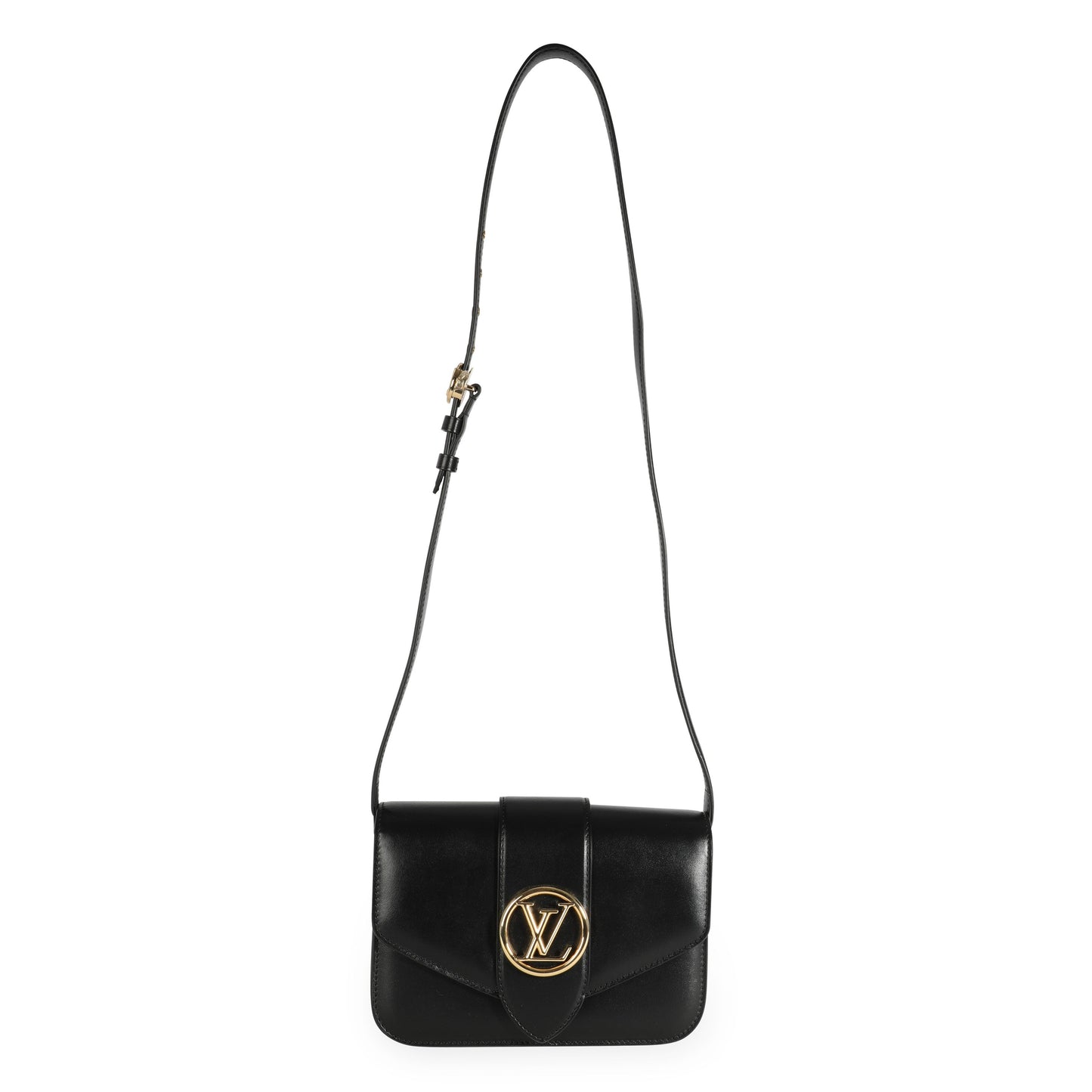 Louis Vuitton Louis Vuitton Black Calfskin LV Pont 9