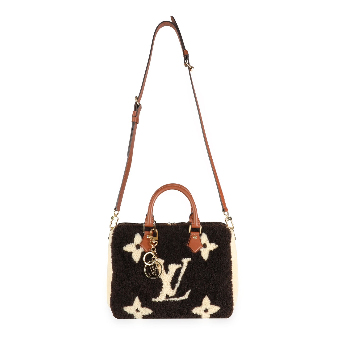 Louis Vuitton Louis Vuitton Limited Edition Giant Teddy Fleece Speedy Bandoulière 25
