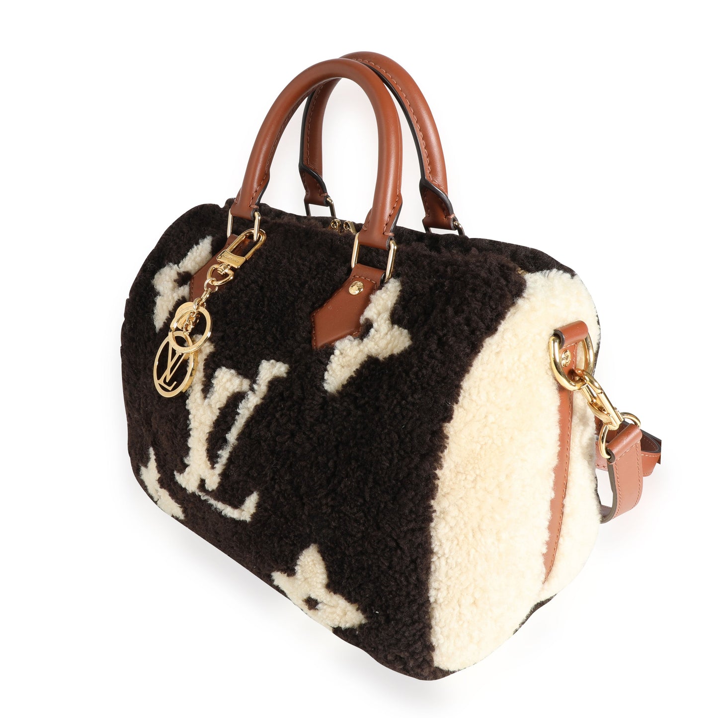 Louis Vuitton Louis Vuitton Limited Edition Giant Teddy Fleece Speedy Bandoulière 25