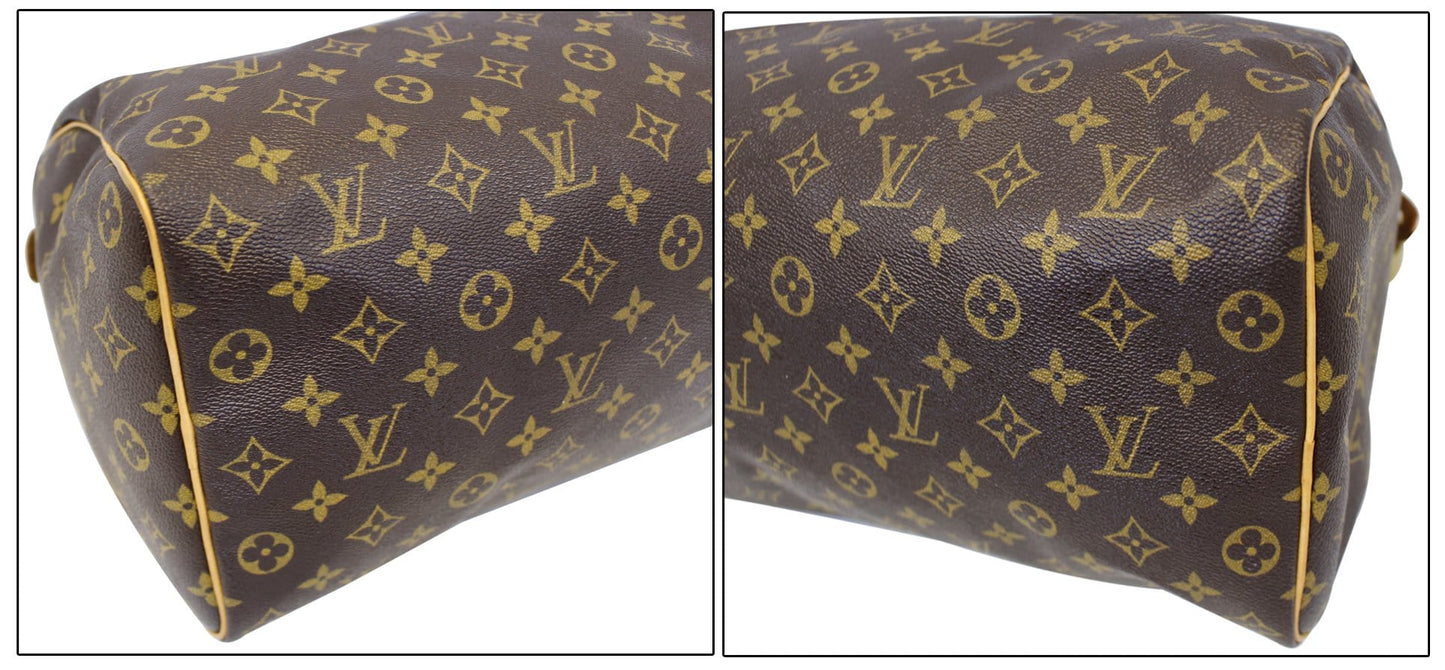 LOUIS VUITTON Monogram Canvas Speedy 35 Satchel Bag