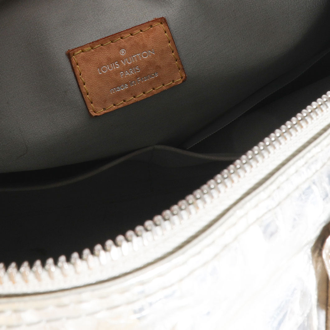 Louis Vuitton Louis Vuitton Limited Edition Silver Monogram Miroir Speedy 35