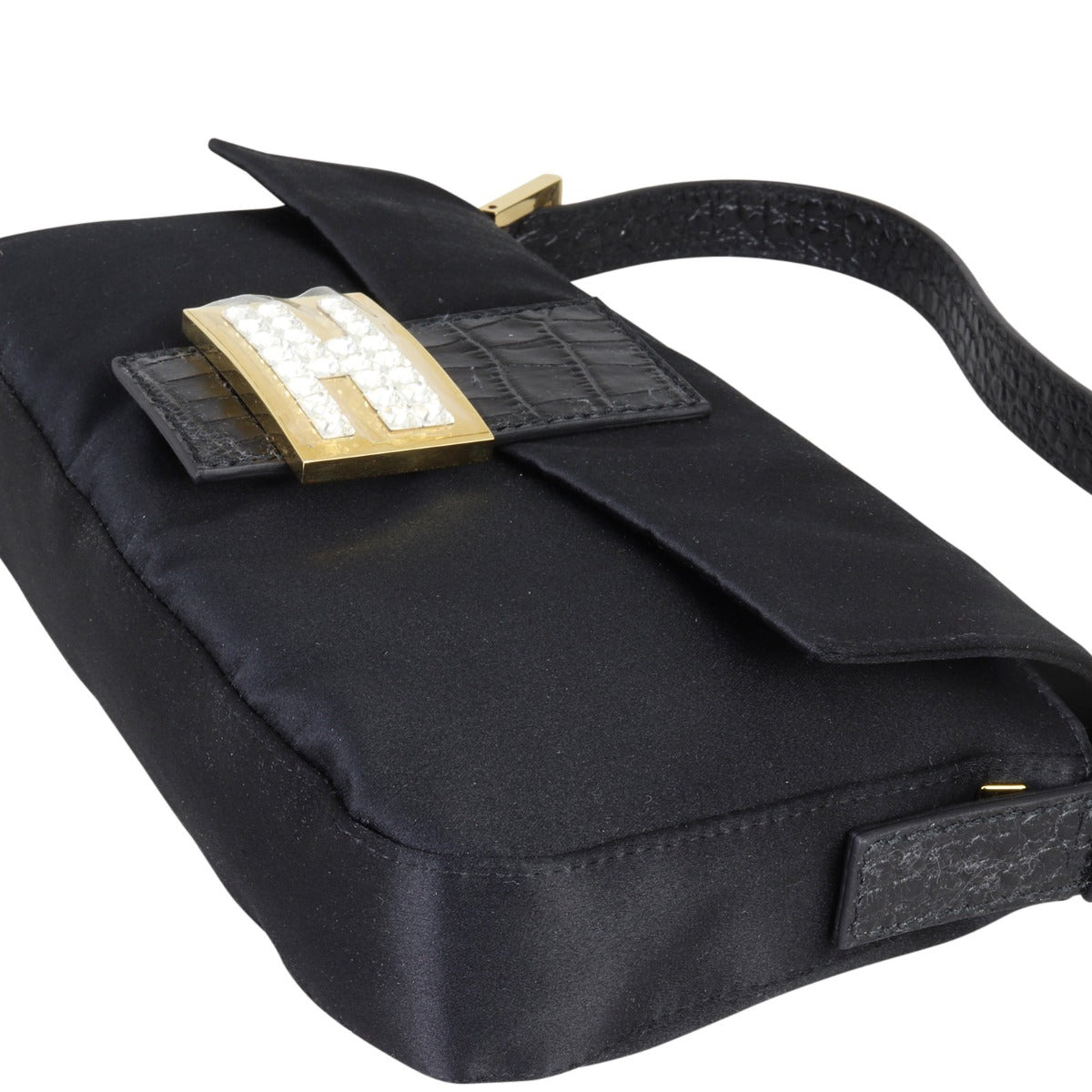 Fendi Baguette Crystal Embellished Bag