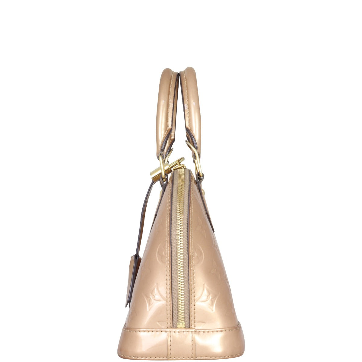 Louis Vuitton Alma BB Monogram Vernis | Mordore Metallic Gold