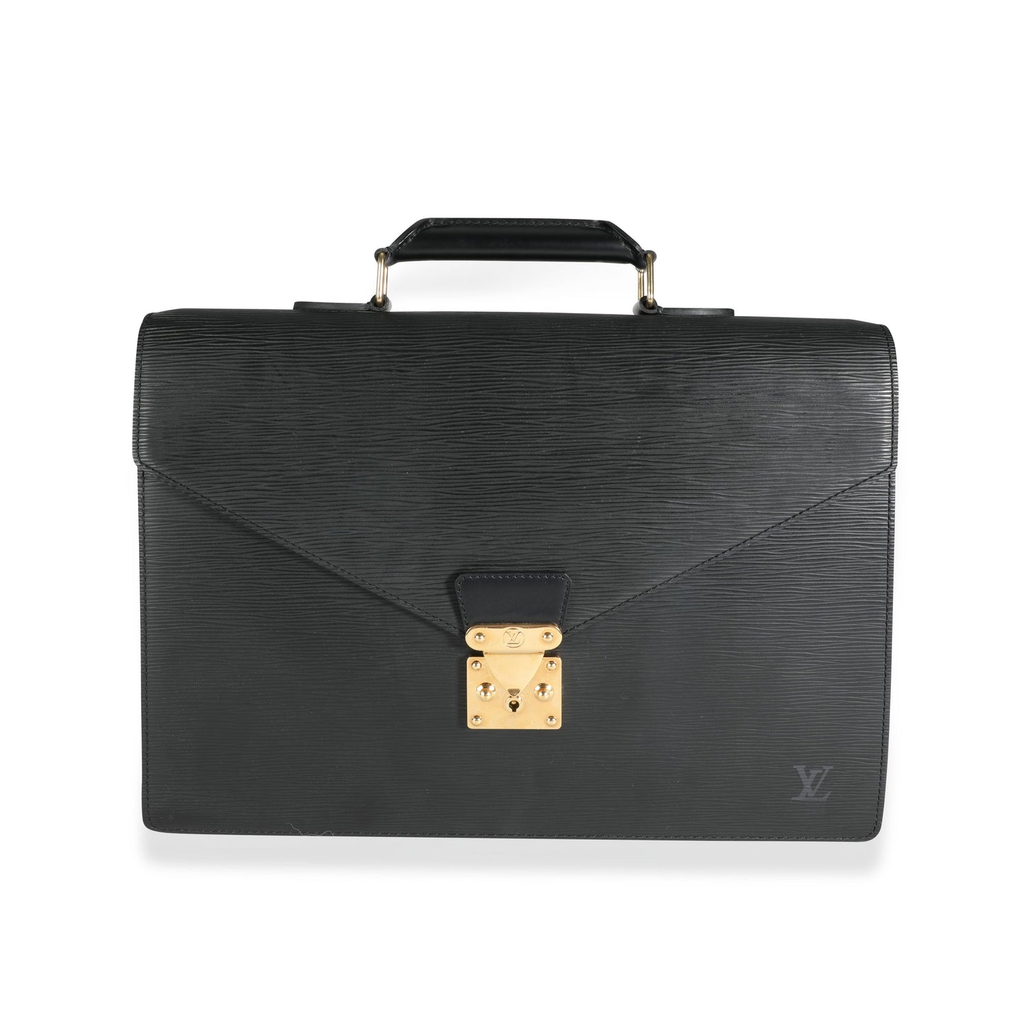 Louis Vuitton Louis Vuitton Noir Epi Leather Serviette Conseiller Briefcase