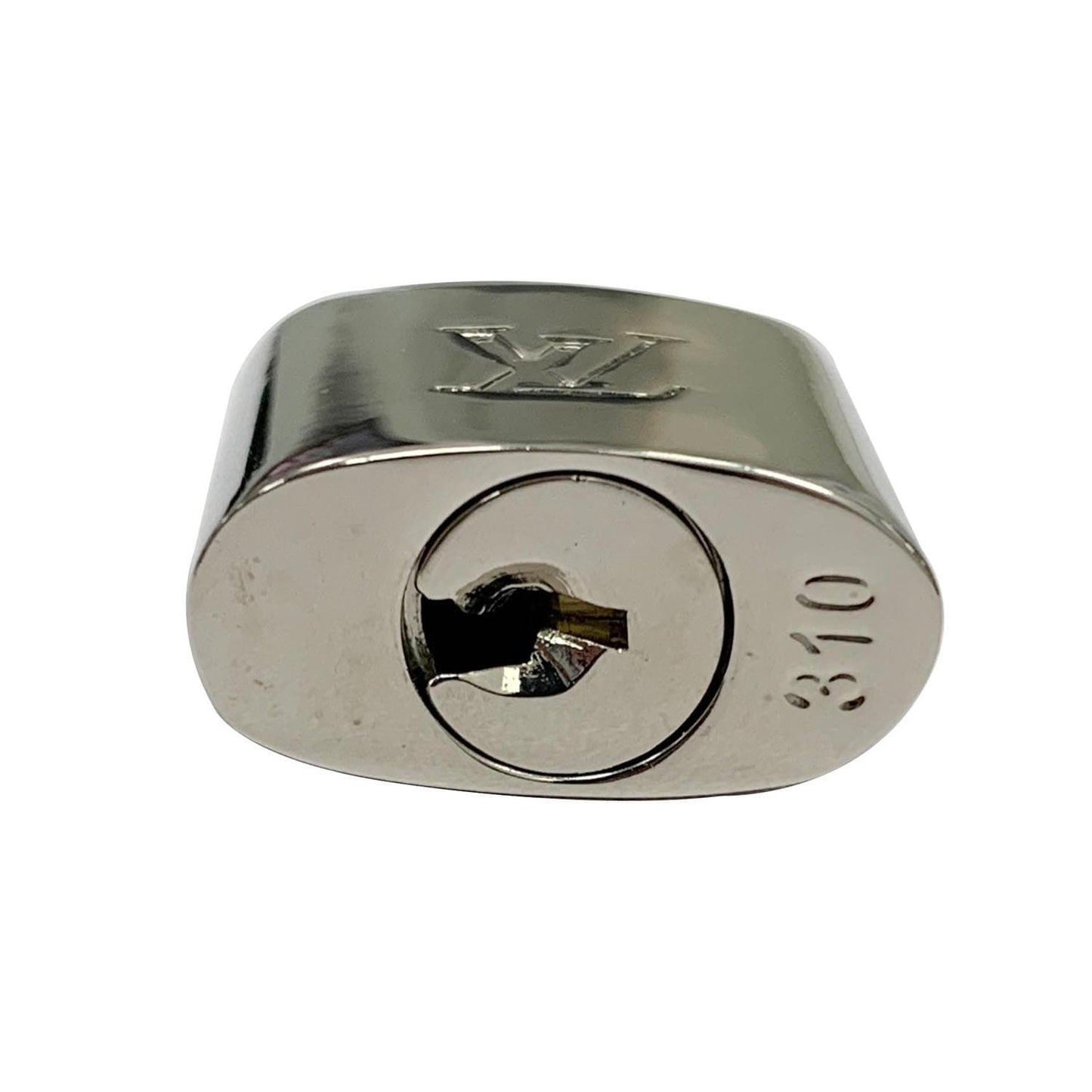 LOUIS VUITTON Padlock and 2 Keys Silver Bag Charm Number 309/310