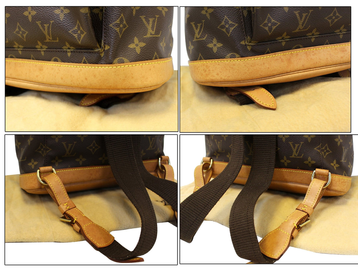 LOUIS VUITTON Monogram Canvas Brown Montsouris GM Backpack Bag