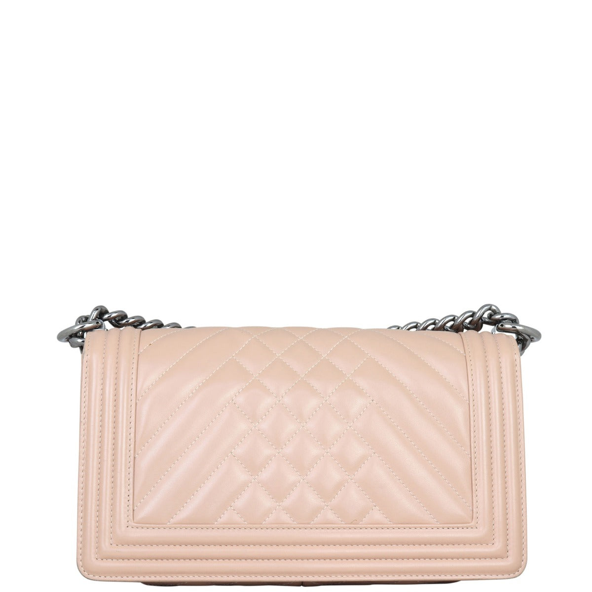 Chanel Boy Old Medium Chevron |  Deep Nude