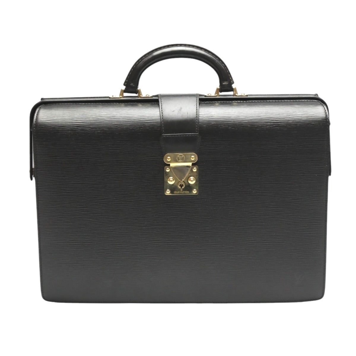 LOUIS VUITTON Business bag M54352 Epi Leather black Epi Fermoire