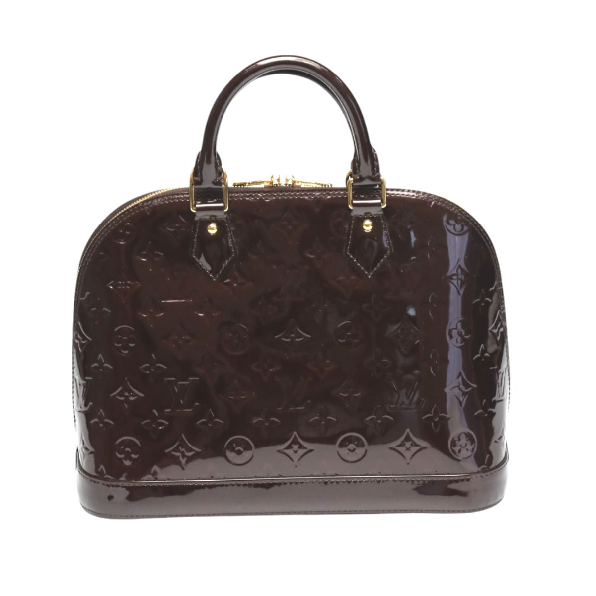 LOUIS VUITTON Handbag M91611 Monogram Vernis wine-red Vernis Alma PM