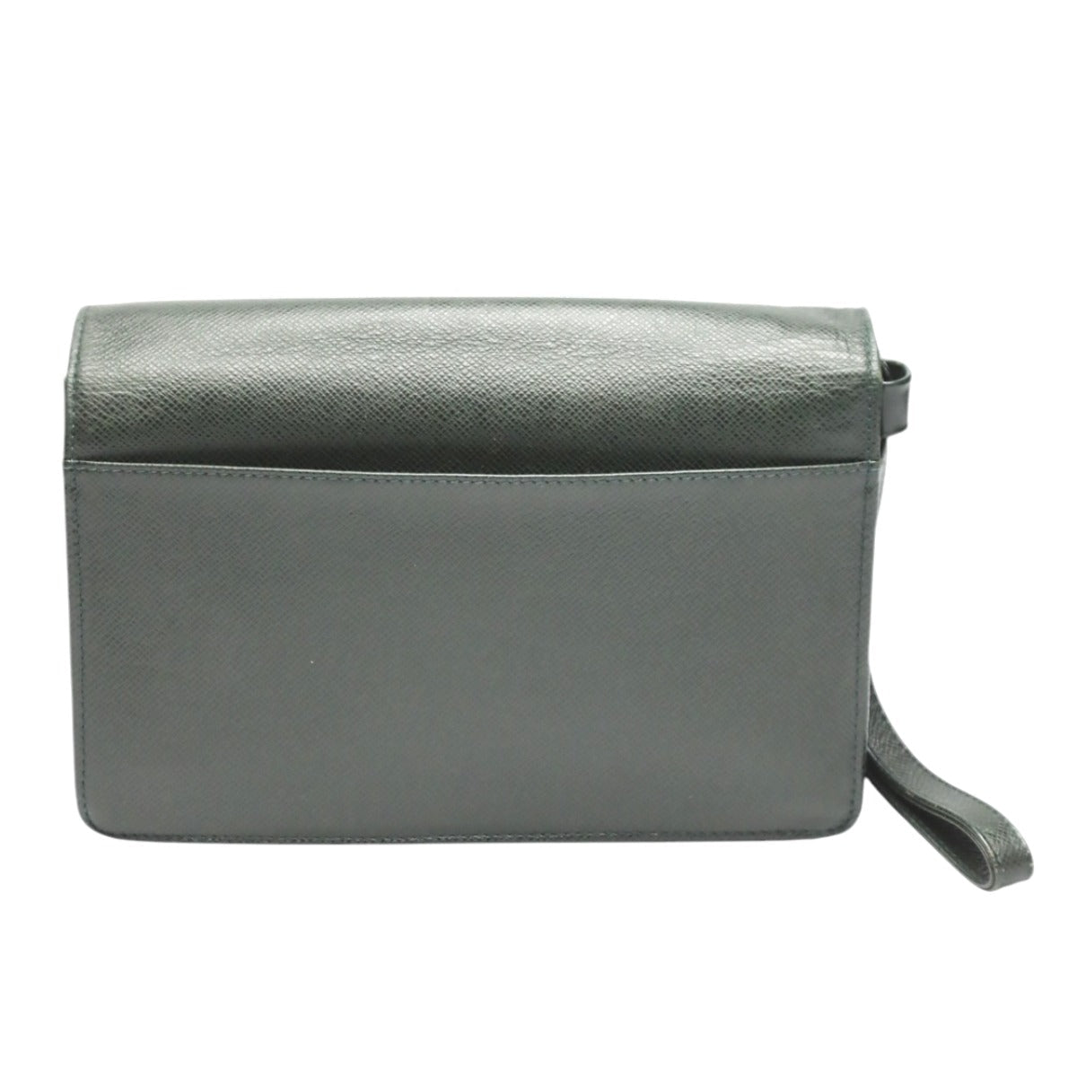 LOUIS VUITTON business bag M30776 Taiga green Clutch back Taiga Porto Doqun mens