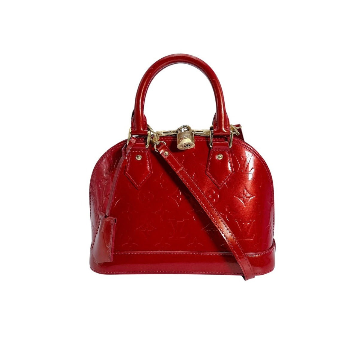 LOUIS VUITTON Handbag M91606 Monogram Vernis Pomdamul Monogram Alma BB
