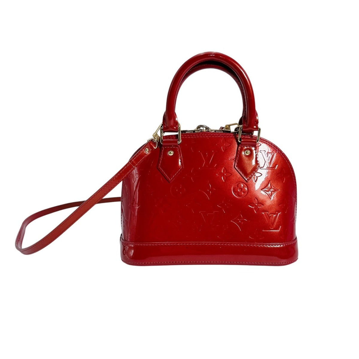 LOUIS VUITTON Handbag M91606 Monogram Vernis Pomdamul Monogram Alma BB