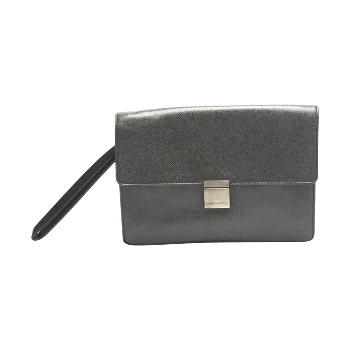 LOUIS VUITTON Clutch bag M30782 Taiga black Clutch bag Taiga Selenga mens