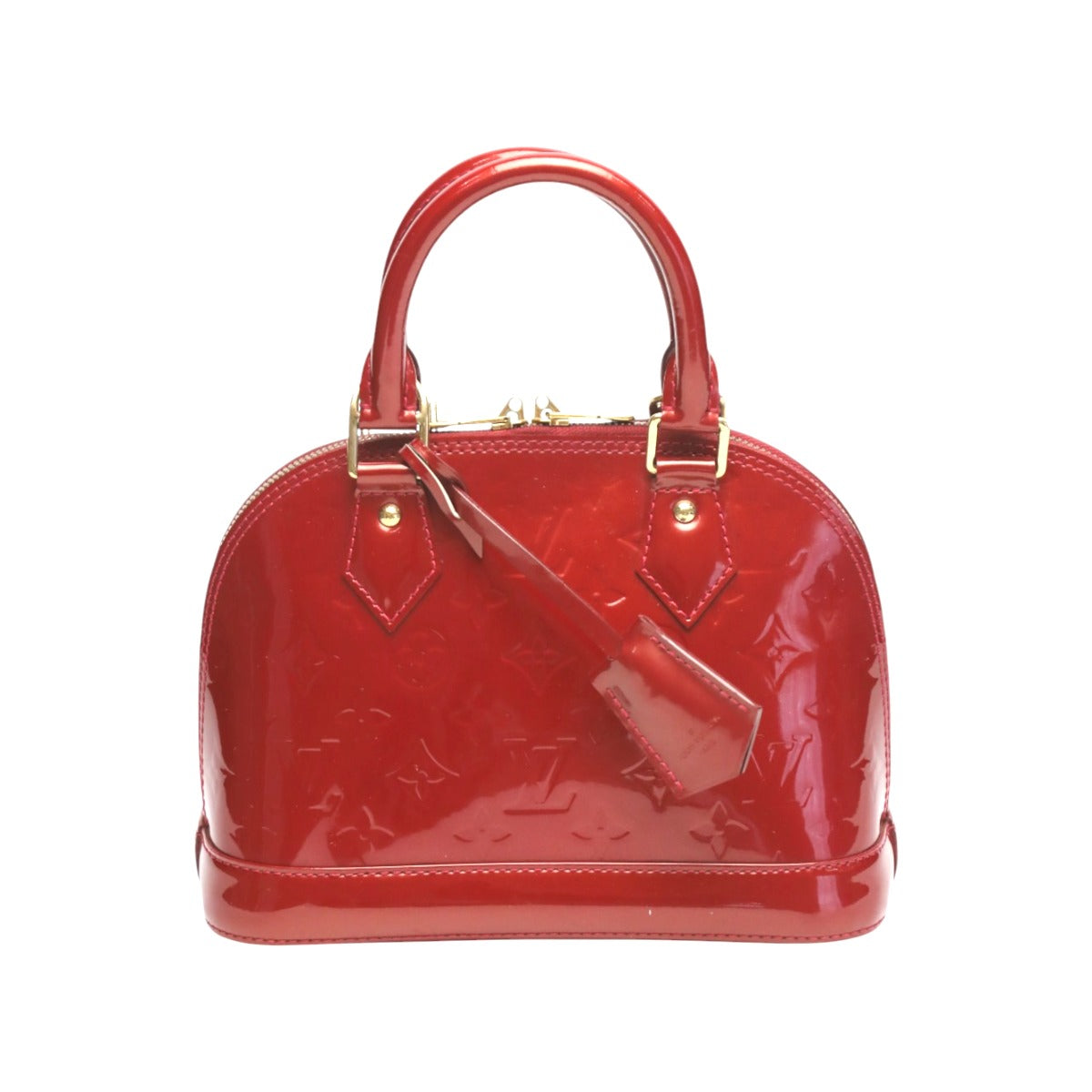 LOUIS VUITTON Handbag M90174 Monogram Vernis Red 2WAY bag Monogram Alma BB Women